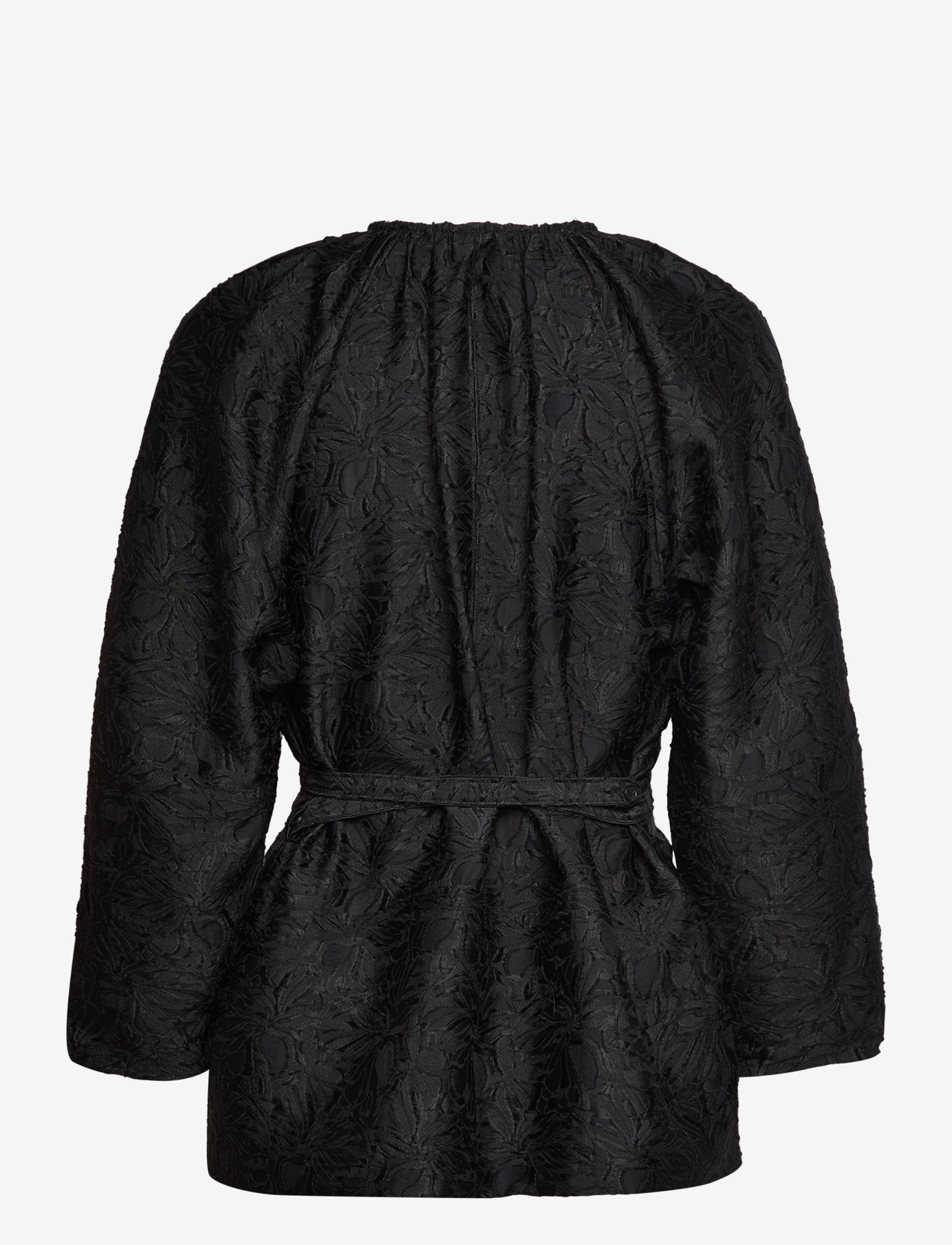 Day Birger et Mikkelsen - Quinn - Lace Texture - langærmede bluser - black - 2