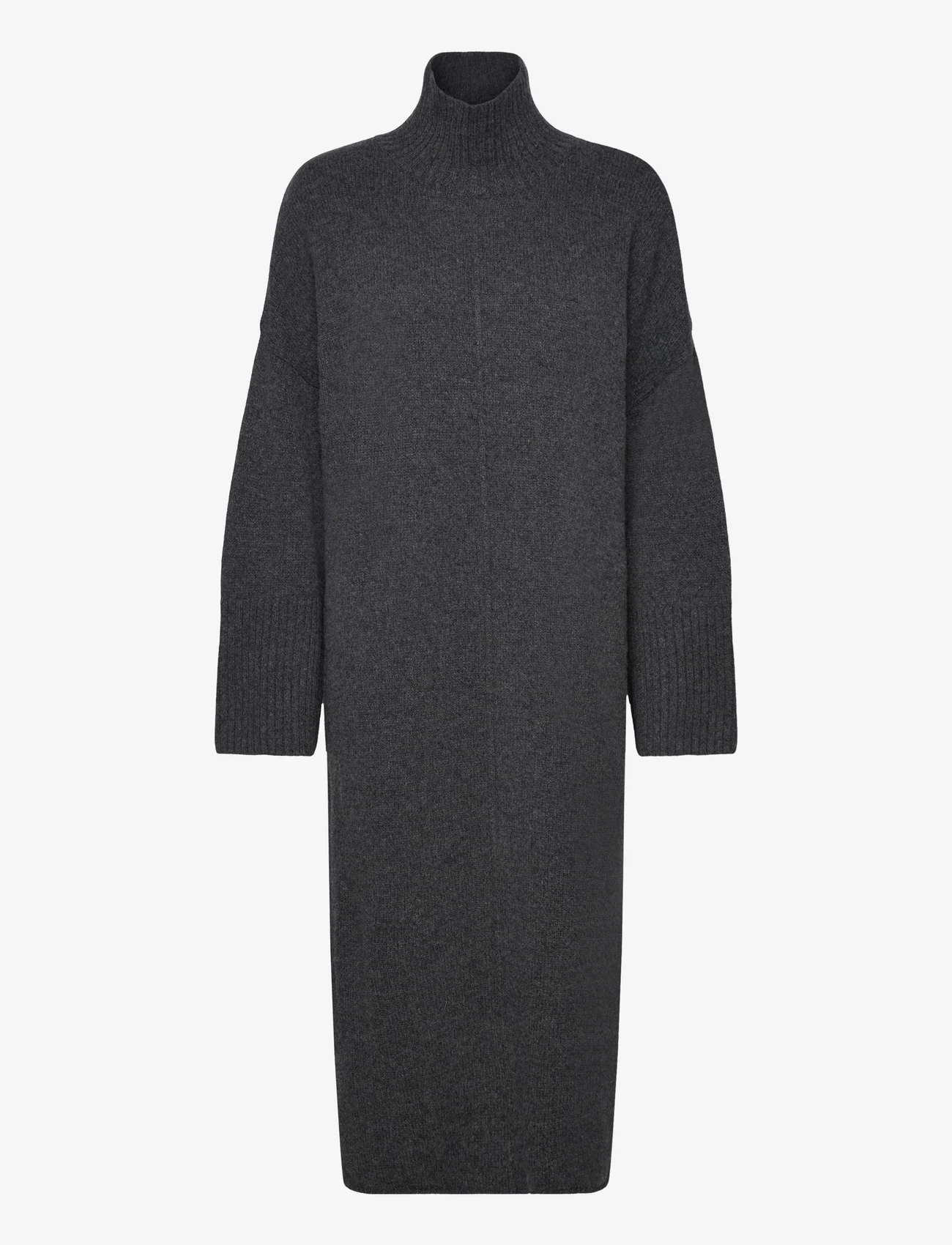 Day Birger et Mikkelsen - Sammie - Soft Lamb - knitted dresses - antracit grey melange - 0