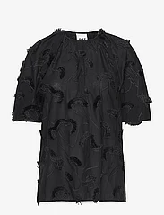 Day Birger et Mikkelsen - Tatum - Artistic Fringes - short-sleeved blouses - black - 0