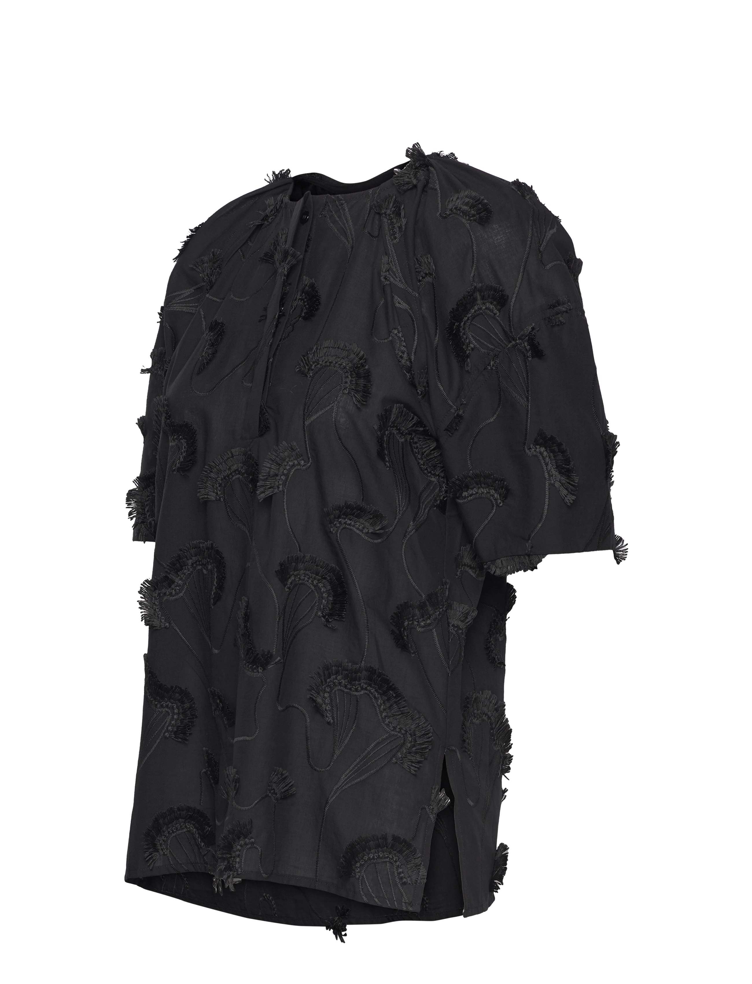 Day Birger et Mikkelsen - Tatum - Artistic Fringes - kortærmede bluser - black - 2