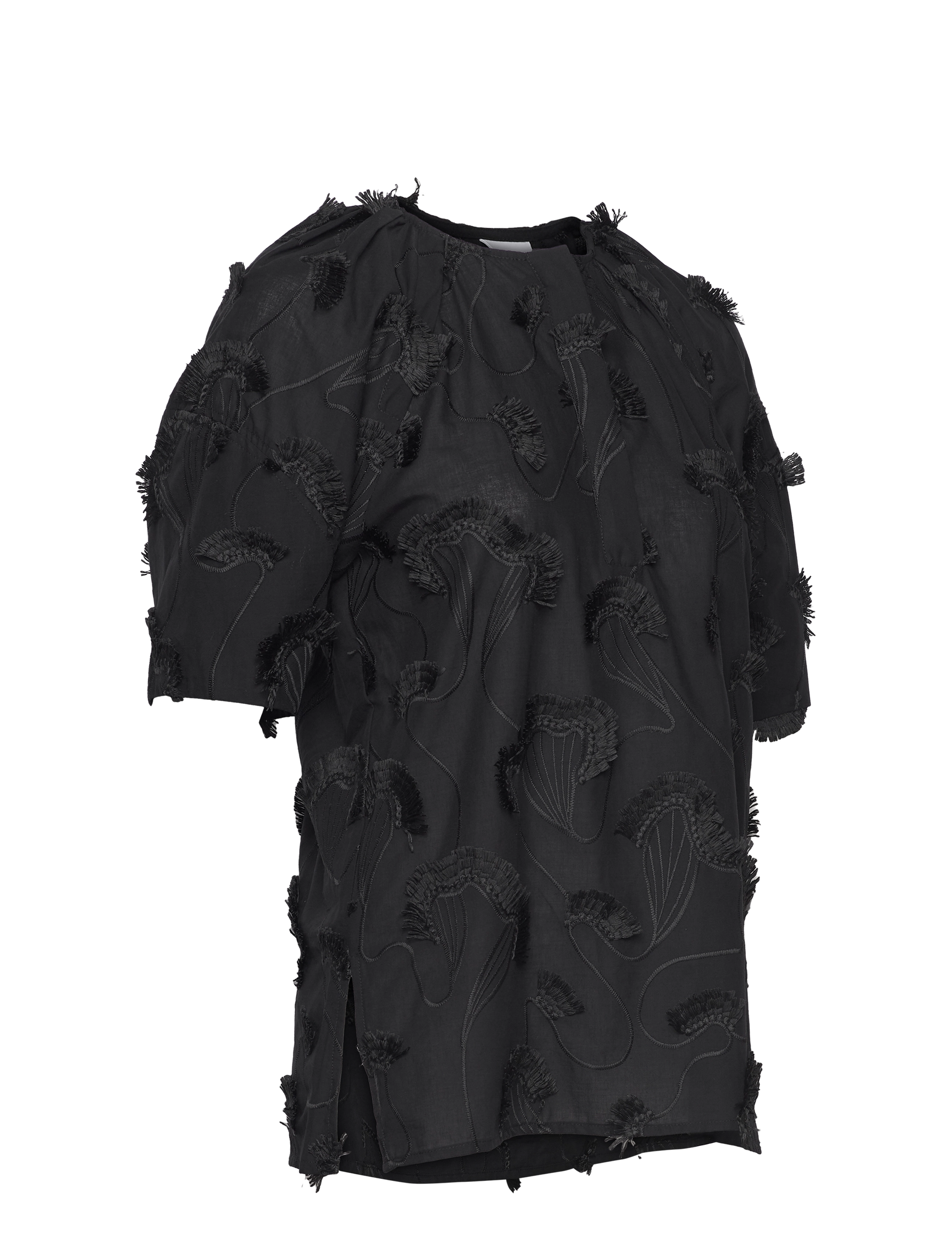 Day Birger et Mikkelsen - Tatum - Artistic Fringes - kortærmede bluser - black - 3