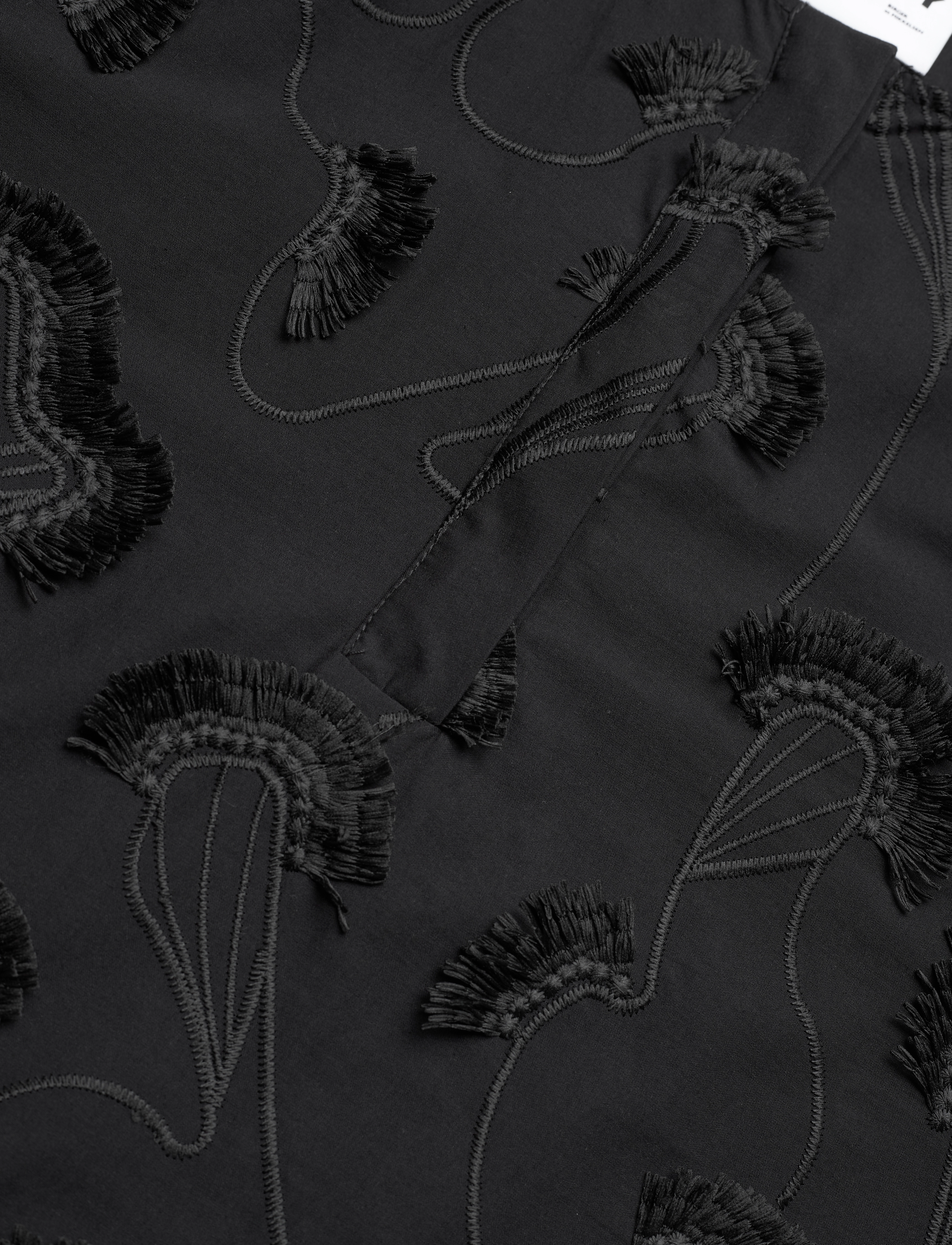 Day Birger et Mikkelsen - Tatum - Artistic Fringes - kortærmede bluser - black - 4