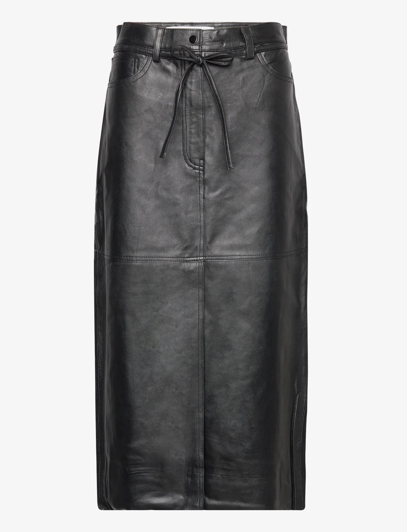 Day Birger et Mikkelsen - Ben - Fine Lamb - leather skirts - black - 0