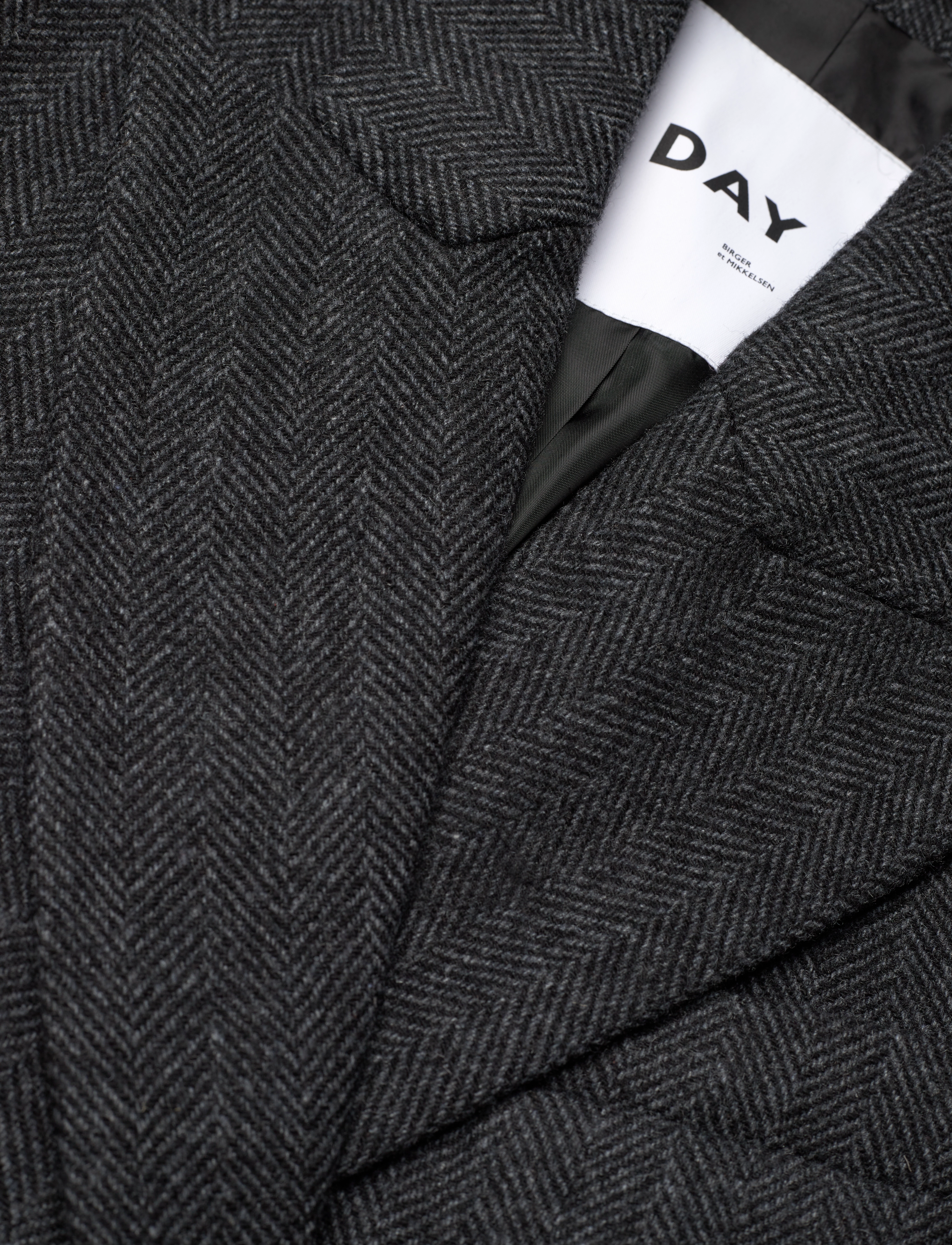 Day Birger et Mikkelsen - Bert - Woolen Herringbone - black - 2