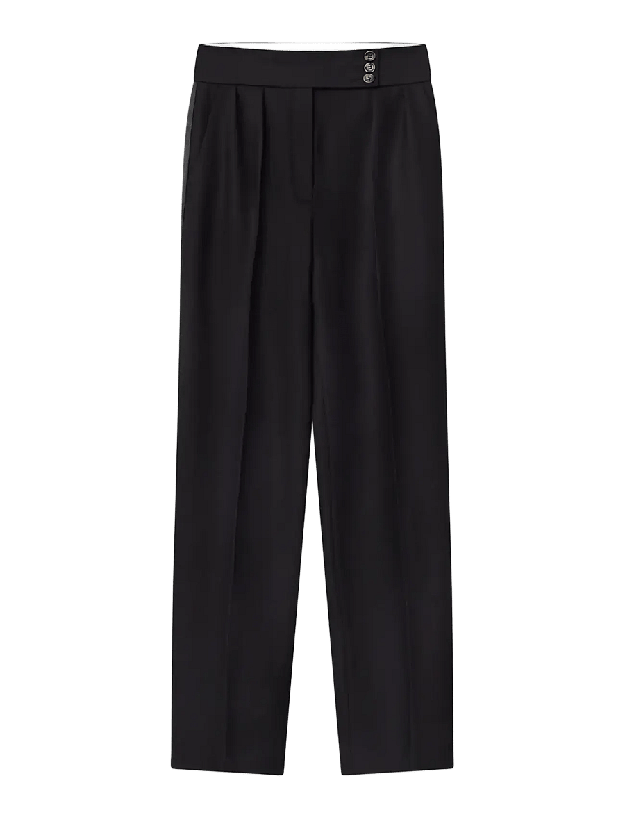 Day Birger et Mikkelsen - Elliot - Delicate Wool Twill - raka byxor - black - 1
