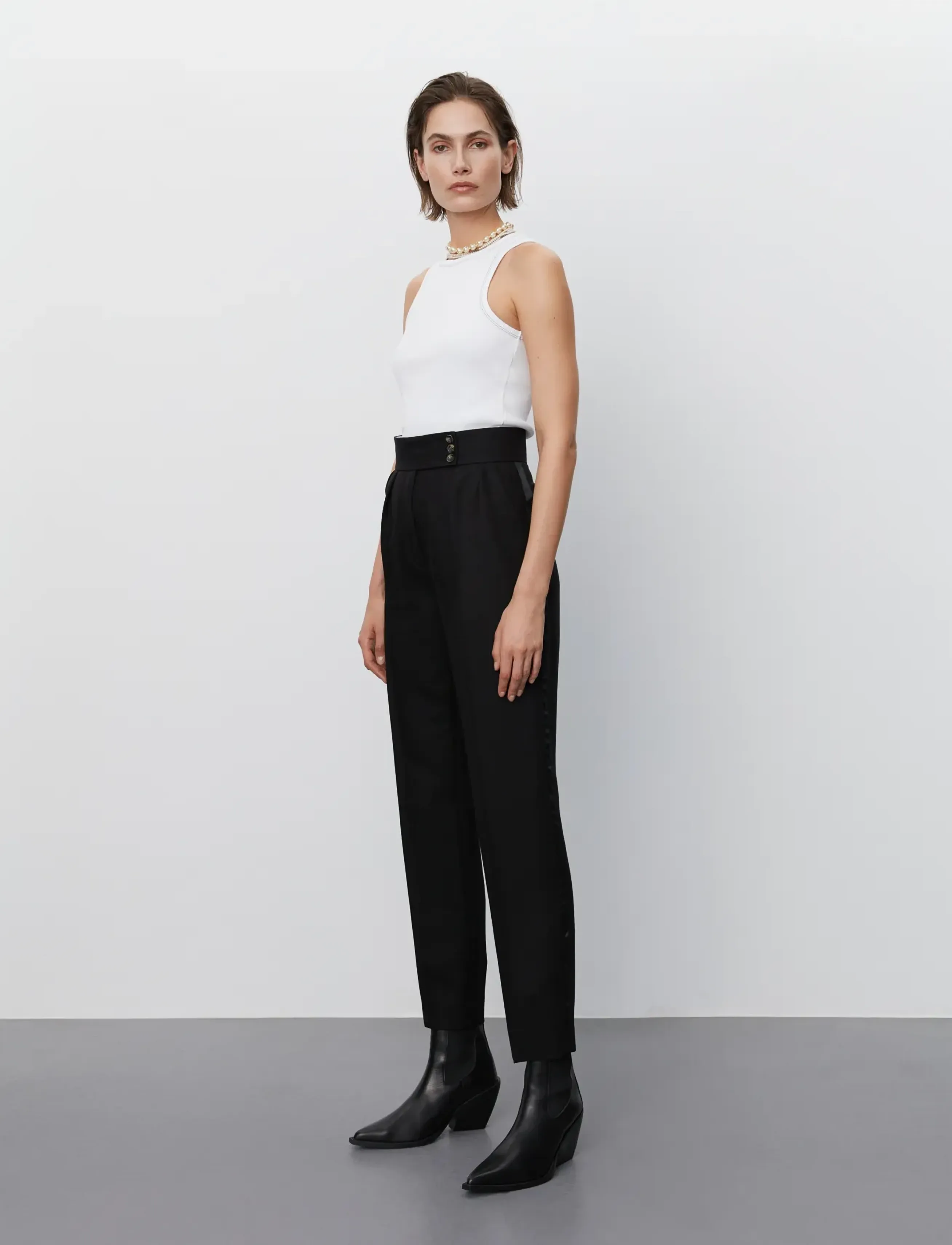 Day Birger et Mikkelsen - Elliot - Delicate Wool Twill - raka byxor - black - 2
