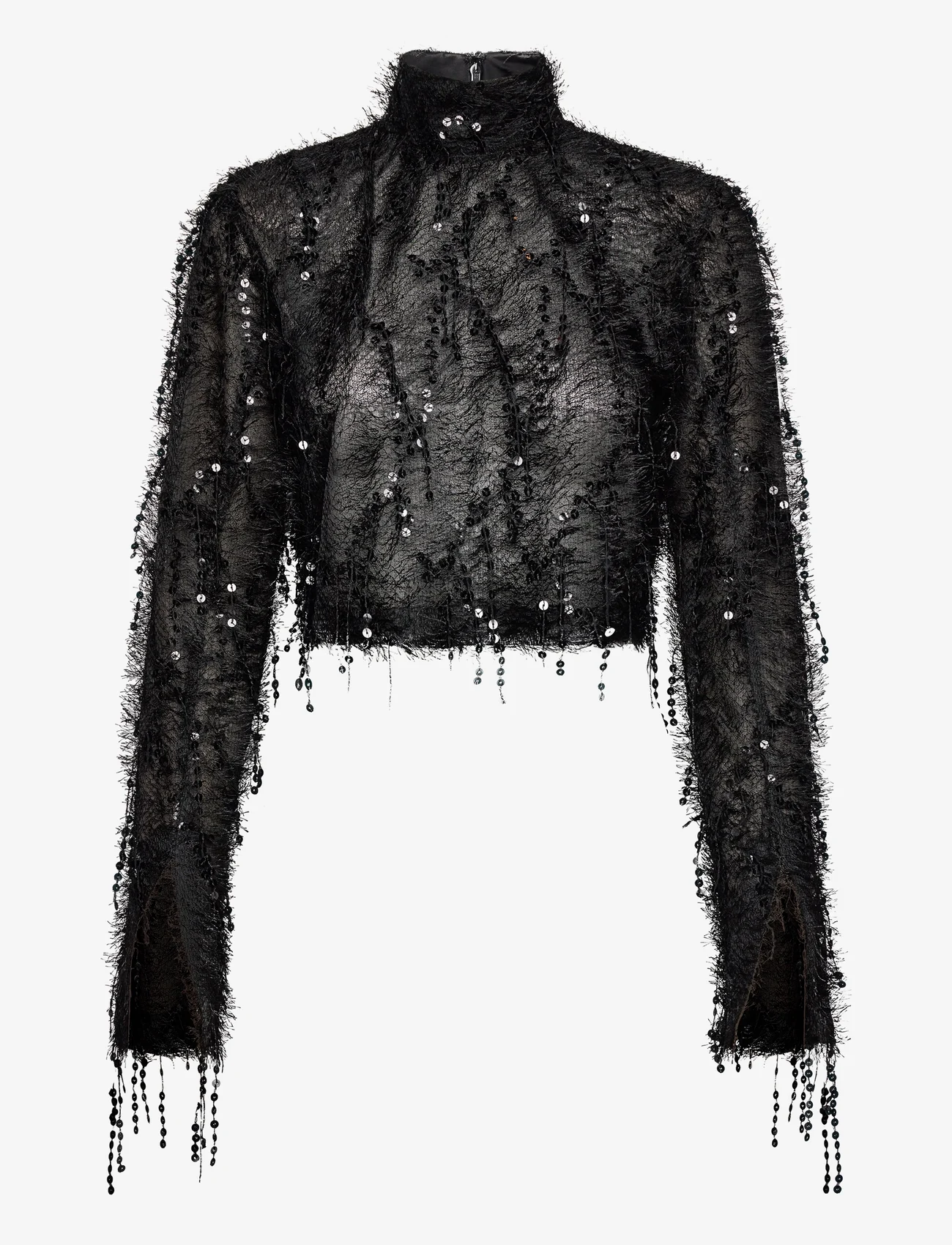 Day Birger et Mikkelsen - Mica - Sparkling Texture - long-sleeved blouses - black - 0
