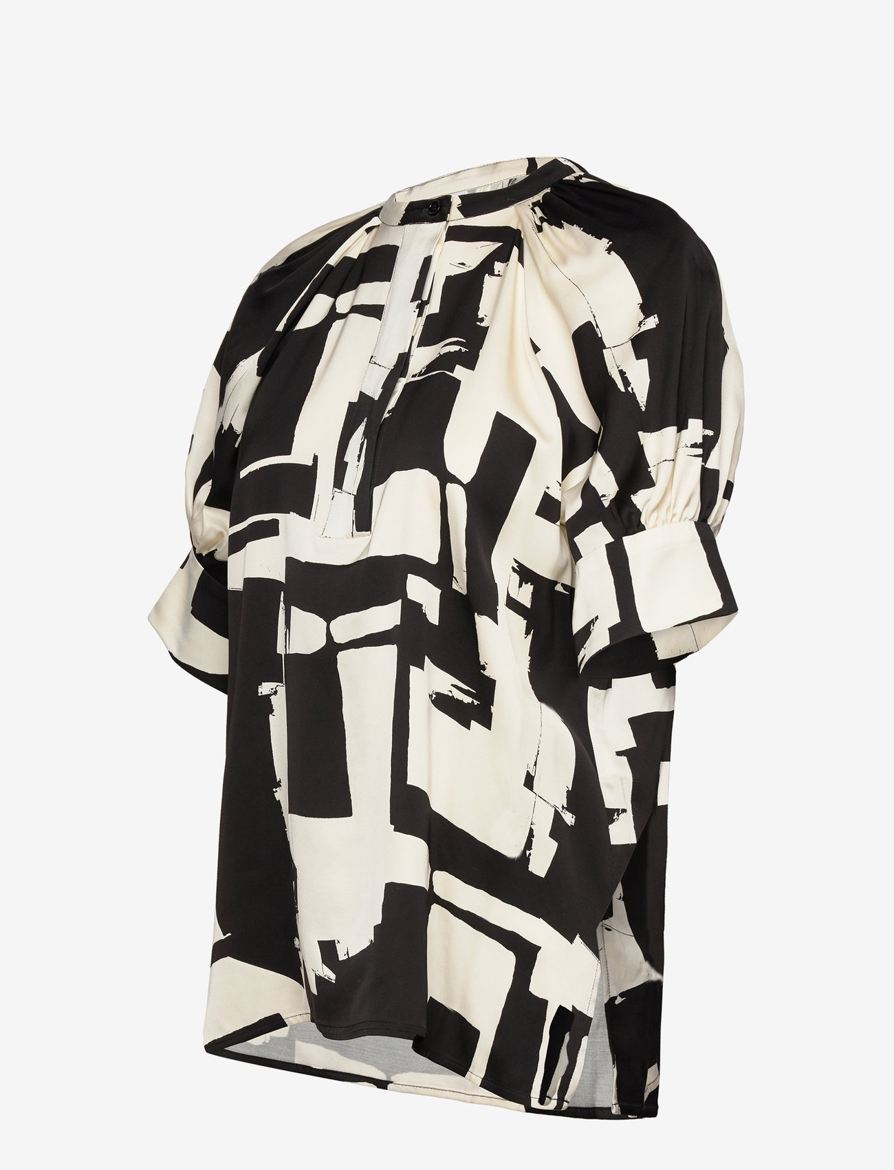 Day Birger et Mikkelsen - Venice - Graphic Collage RD - lühikeste varrukatega pluusid - black - 2