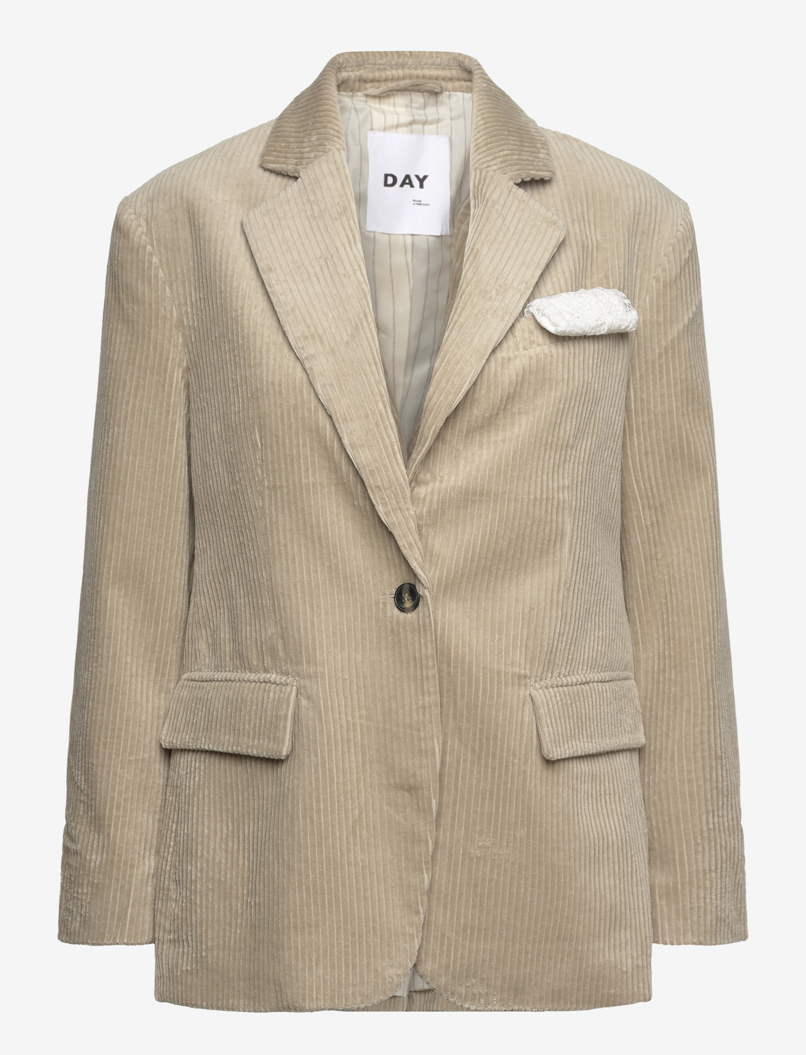 Day Birger et Mikkelsen Pierce - Current Corduroy RD - Pintsakud - ELM / beige