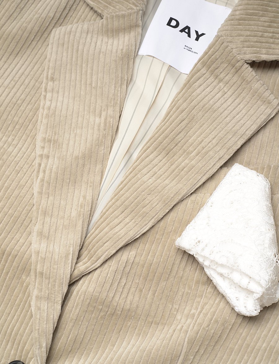 Day Birger et Mikkelsen - Pierce - Current Corduroy RD - einreihige blazer - elm - 2