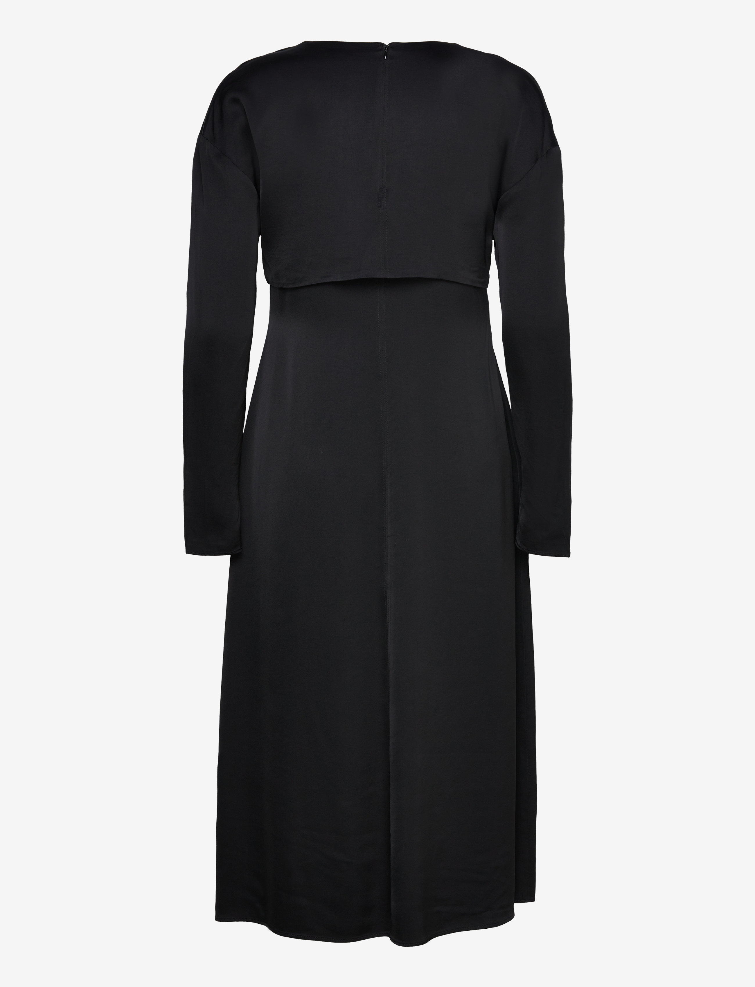Day Birger et Mikkelsen - Lyanna - Fluid Viscose RD - midikleider - black - 1