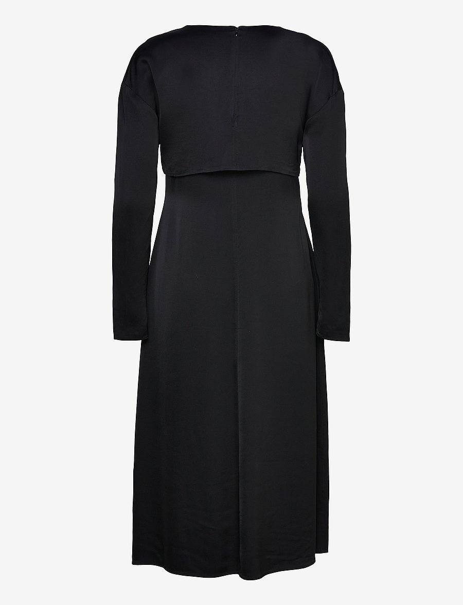 Day Birger et Mikkelsen - Lyanna - Fluid Viscose RD - midikleider - black - 1