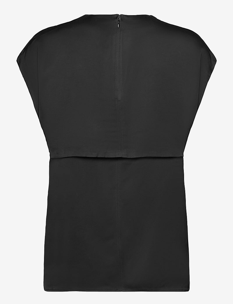 Day Birger et Mikkelsen - Fleur - Fluid Viscose RD - kurzämlige blusen - black - 1