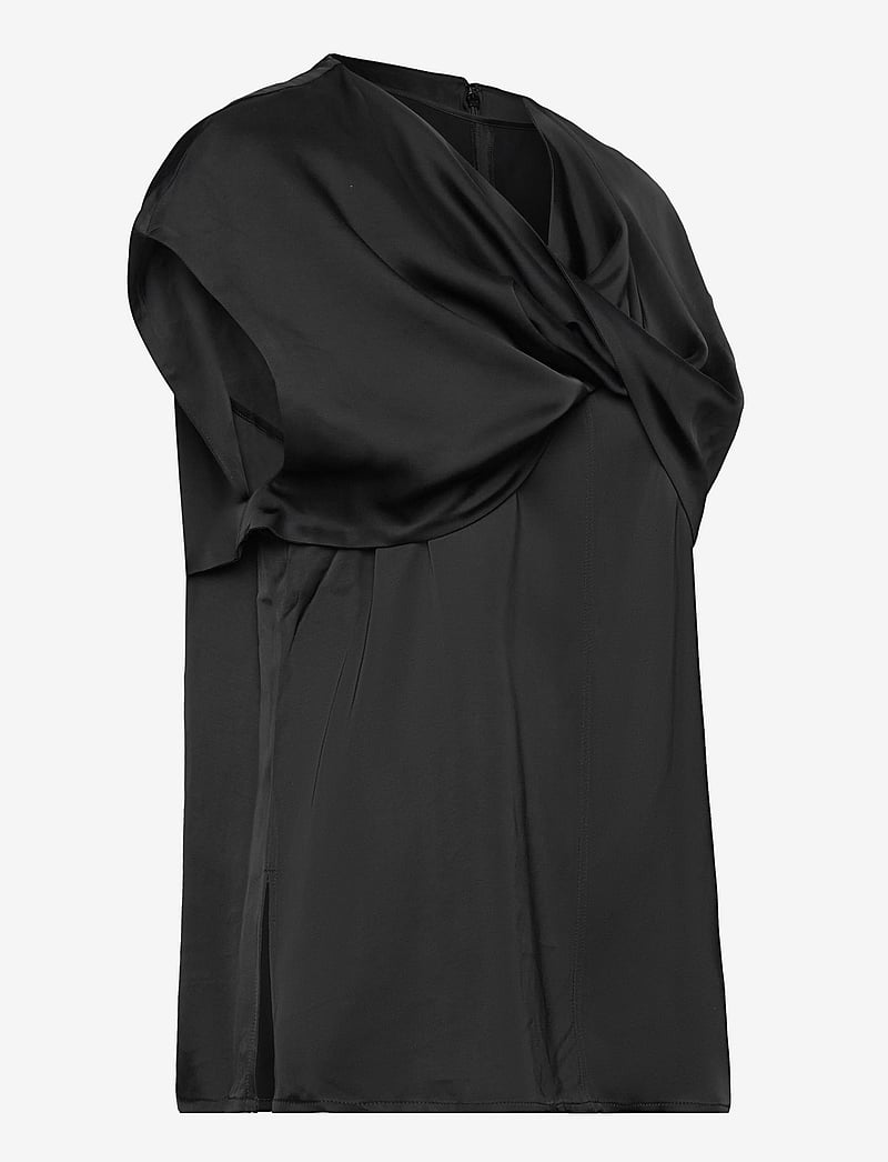 Day Birger et Mikkelsen - Fleur - Fluid Viscose RD - kurzämlige blusen - black - 3