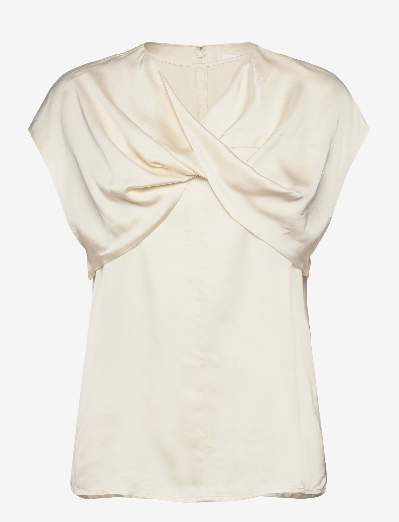 Day Birger et Mikkelsen - Fleur - Fluid Viscose RD - lühikeste varrukatega pluusid - winter white - 0