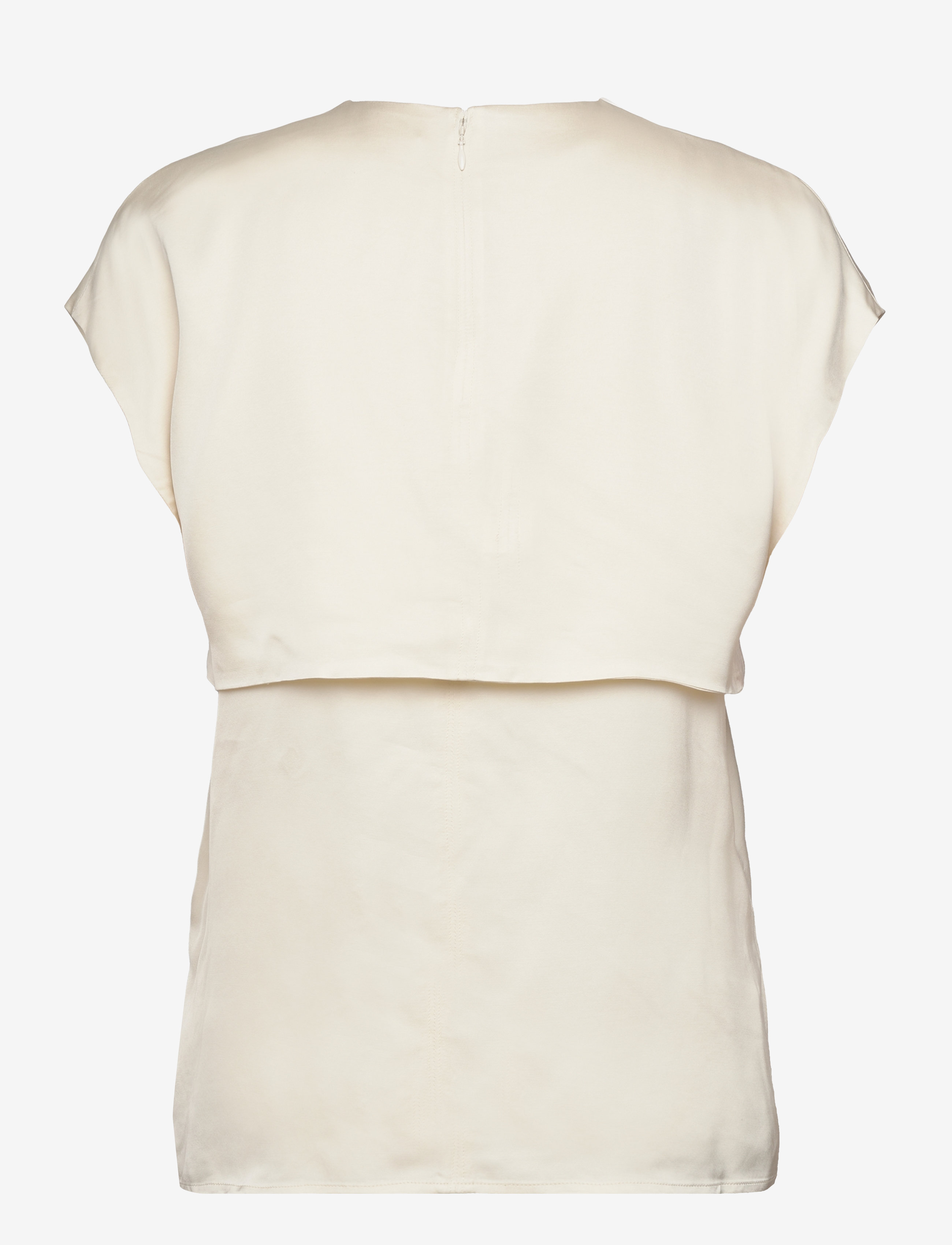 Day Birger et Mikkelsen - Fleur - Fluid Viscose RD - kurzämlige blusen - winter white - 1