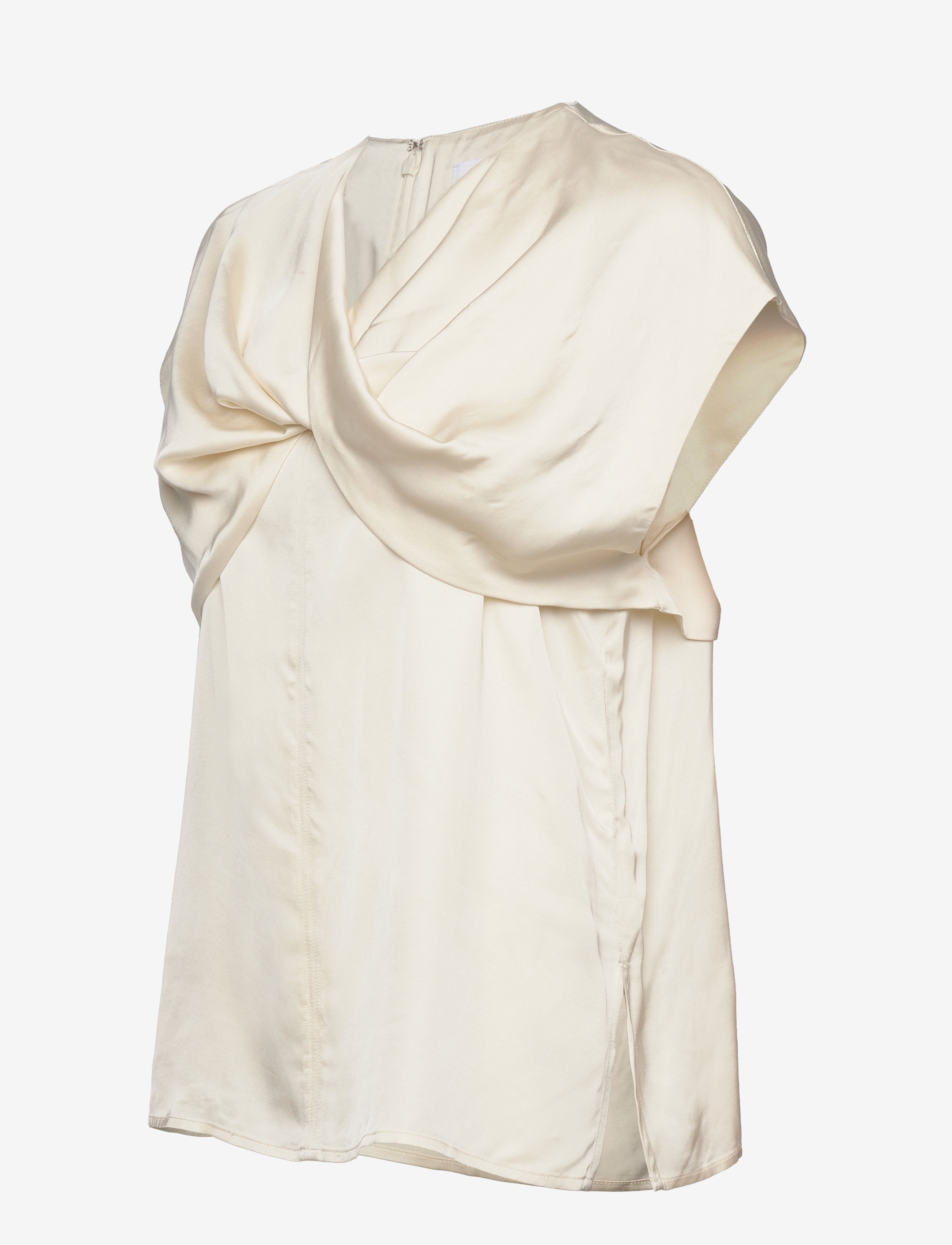 Day Birger et Mikkelsen - Fleur - Fluid Viscose RD - kurzämlige blusen - winter white - 2