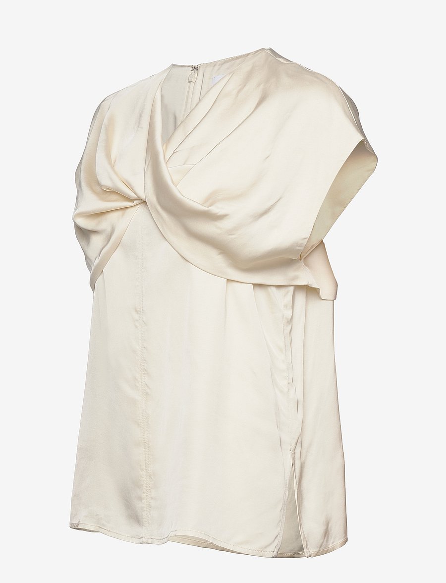 Day Birger et Mikkelsen - Fleur - Fluid Viscose RD - kurzärmelige blusen - winter white - 2