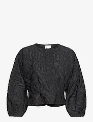 Day Birger et Mikkelsen - Wyatt - Abstract Texture - long sleeved blouses - black - 0