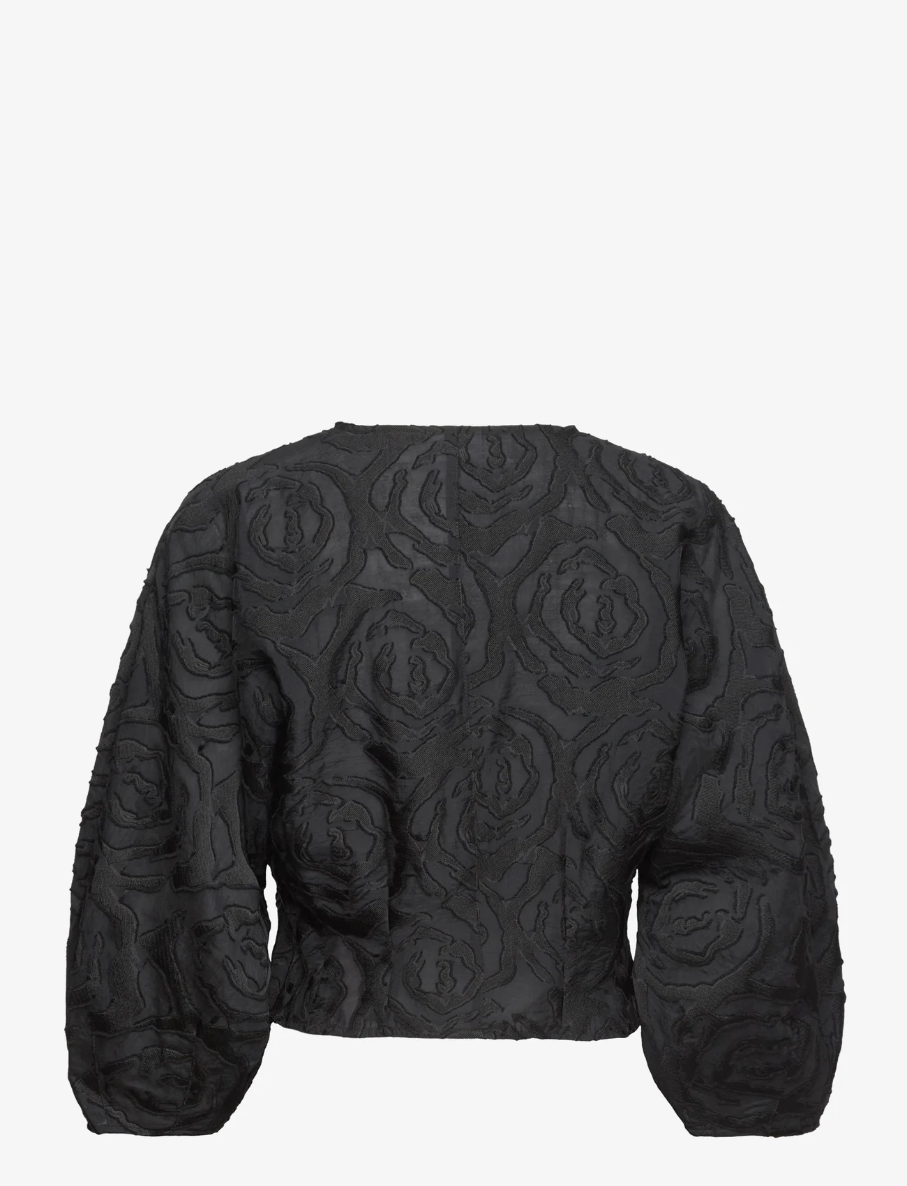 Day Birger et Mikkelsen - Wyatt - Abstract Texture - long sleeved blouses - black - 1