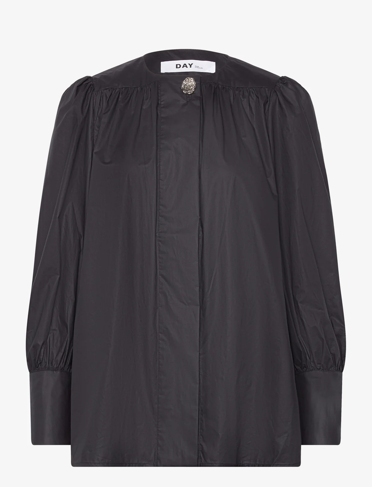 Day Birger et Mikkelsen - Logan - Cotton Chintz RD - long-sleeved blouses - black - 0