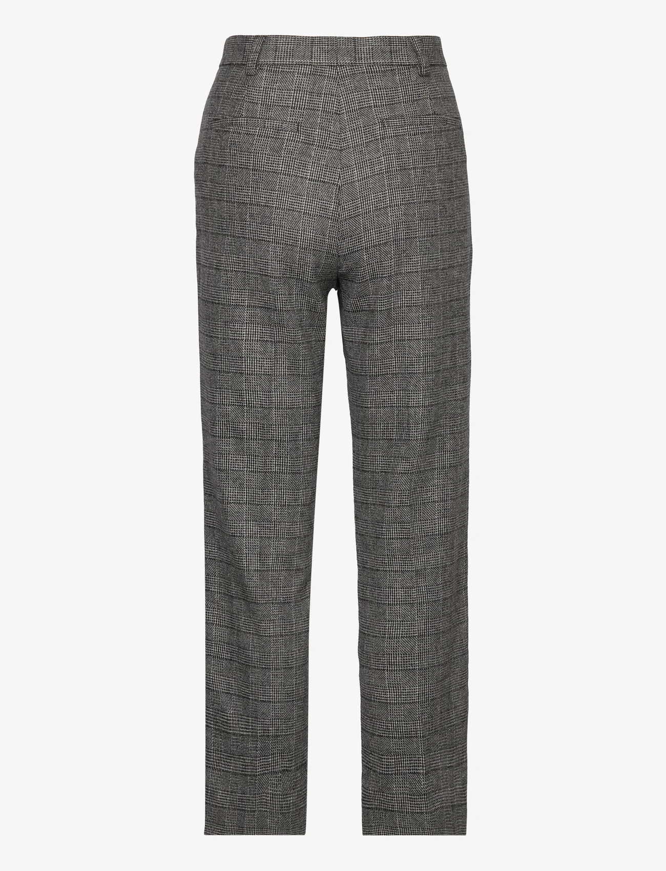 Day Birger et Mikkelsen - Classic Lady - Classic Wool Check - lietišķā stila bikses - medium grey melange - 1
