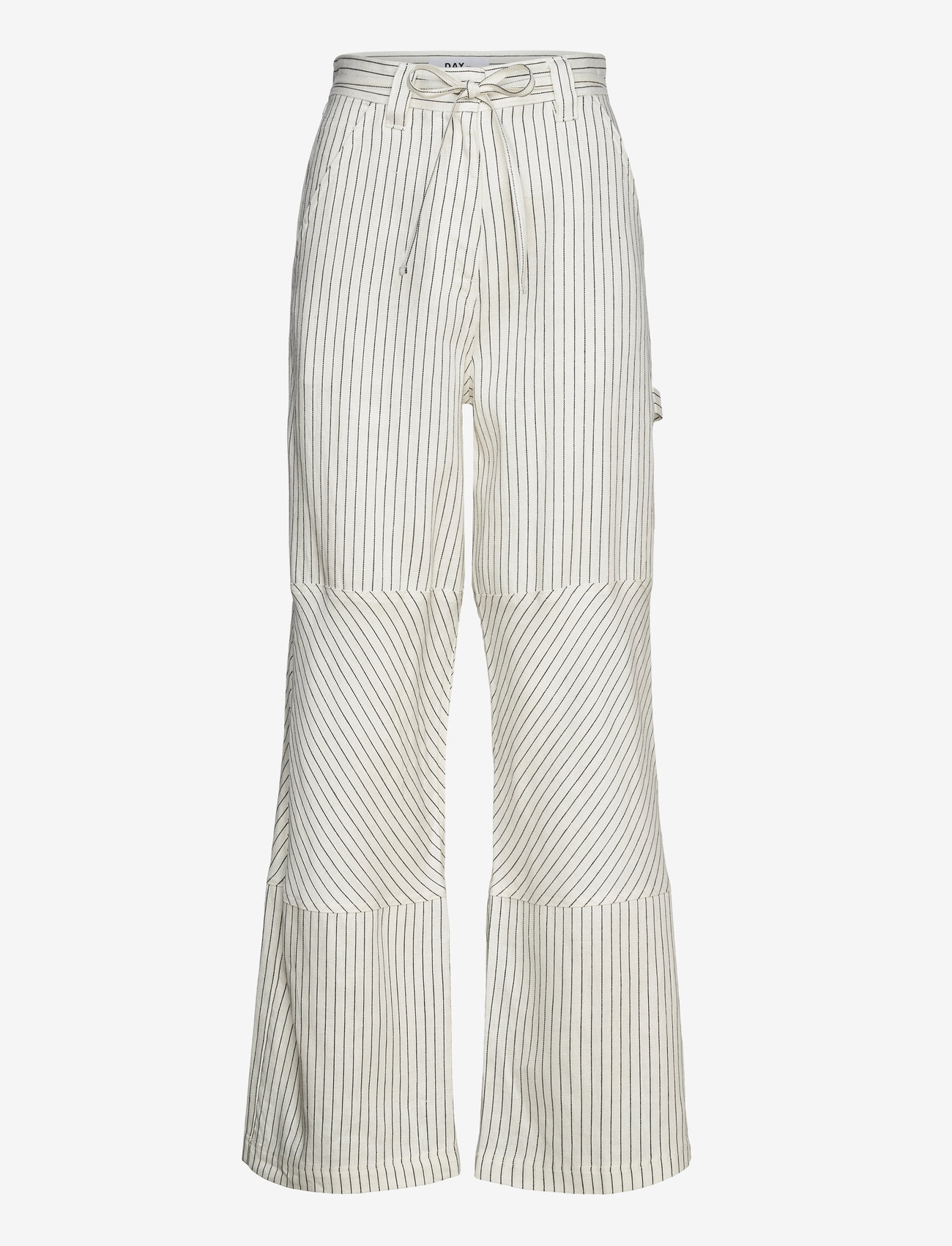 Day Birger et Mikkelsen - Culkin - Cozy Linen Stripe - hørbukser - black - 1