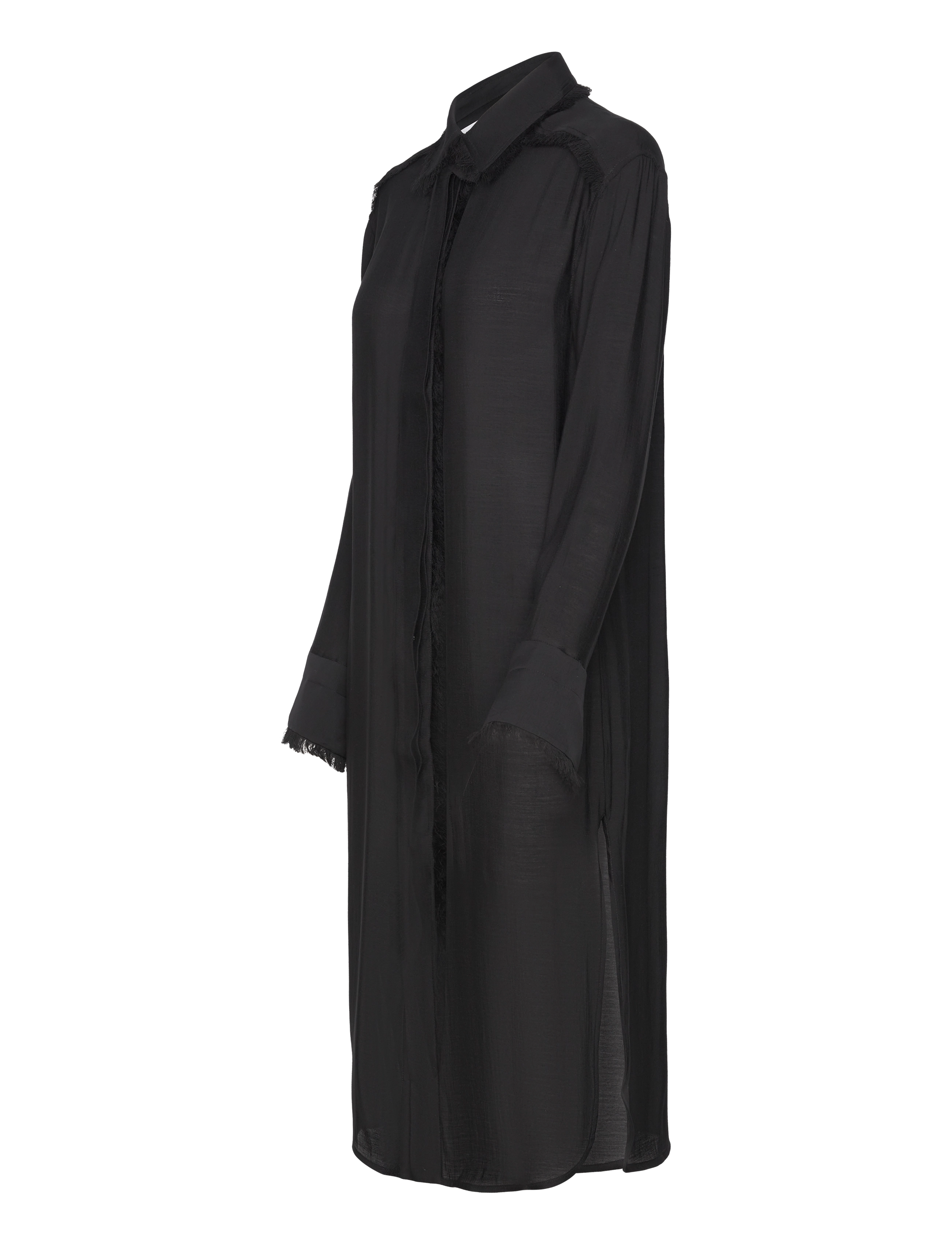Day Birger et Mikkelsen - Dionne - Sheer Fringes - särkkleidid - black - 2