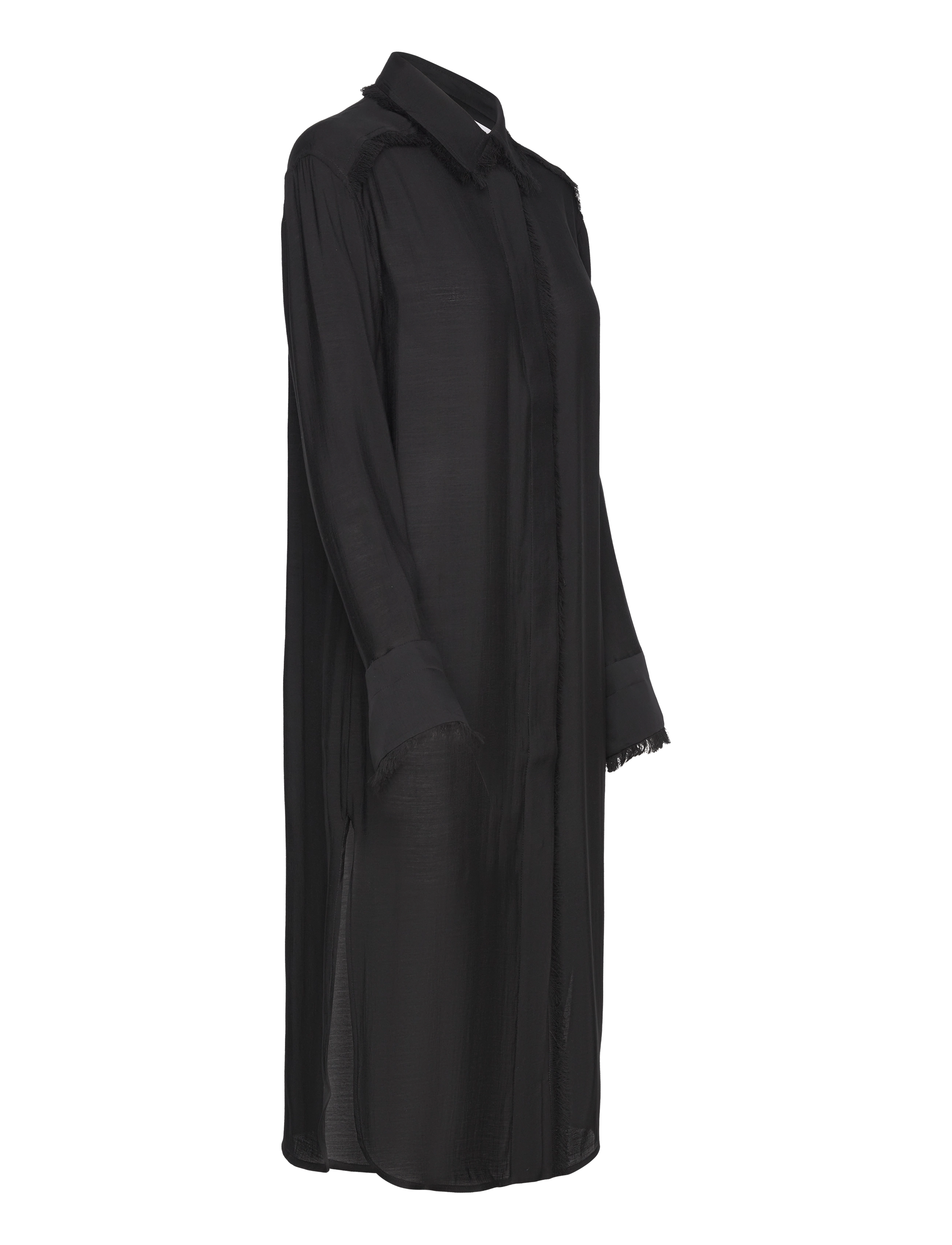 Day Birger et Mikkelsen - Dionne - Sheer Fringes - särkkleidid - black - 3