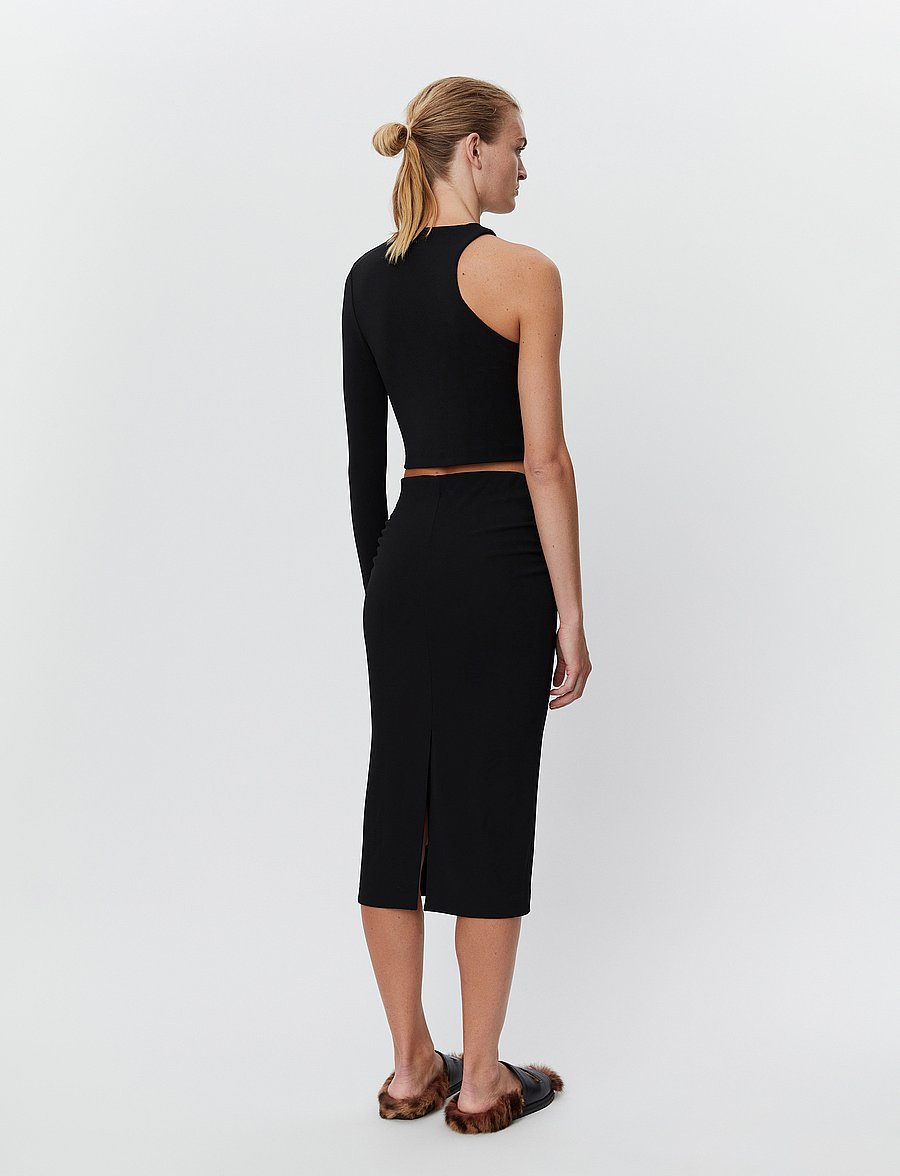 Day Birger et Mikkelsen - Duncan - All Day Jersey - midi nederdele - black - 4