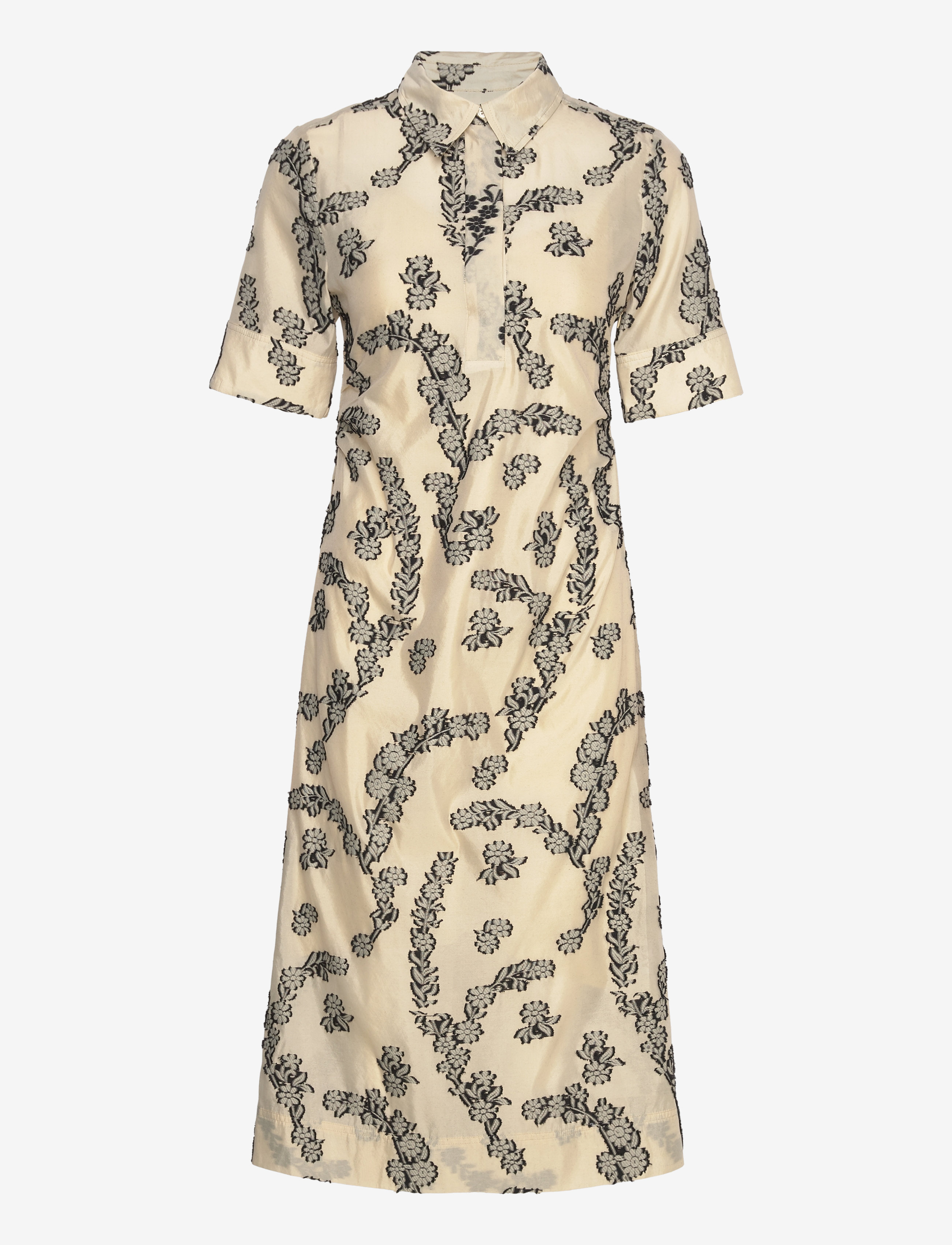 DAY BIRGER ET MIKKELSEN Joanna - Floral Jacquard Cream - 34 - Damen