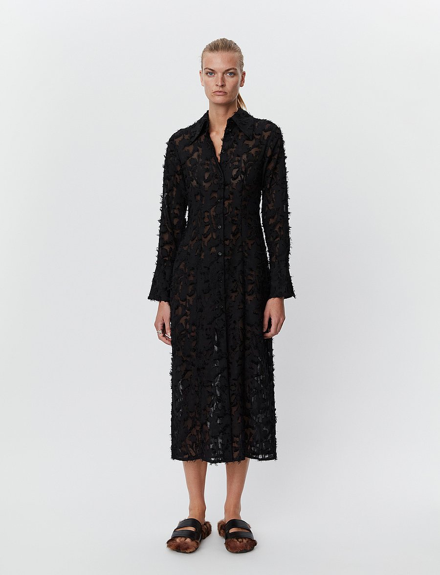 Day Birger et Mikkelsen - Joe - Delicate Texture - skjortekjoler - black - 0