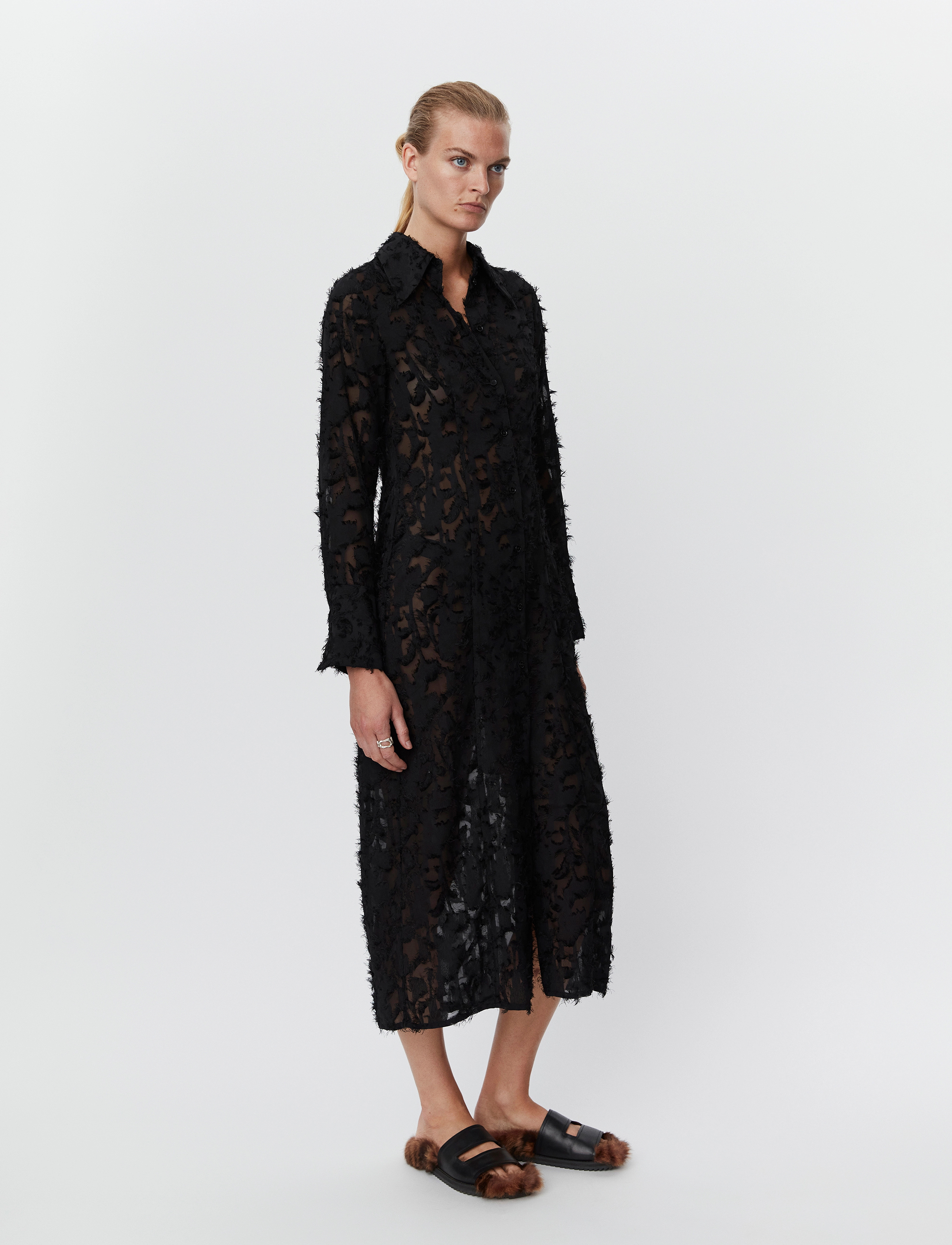 Day Birger et Mikkelsen - Joe - Delicate Texture - midiklänningar - black - 4