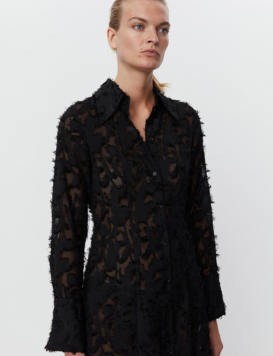 Day Birger et Mikkelsen - Joe - Delicate Texture - skjortekjoler - black - 5