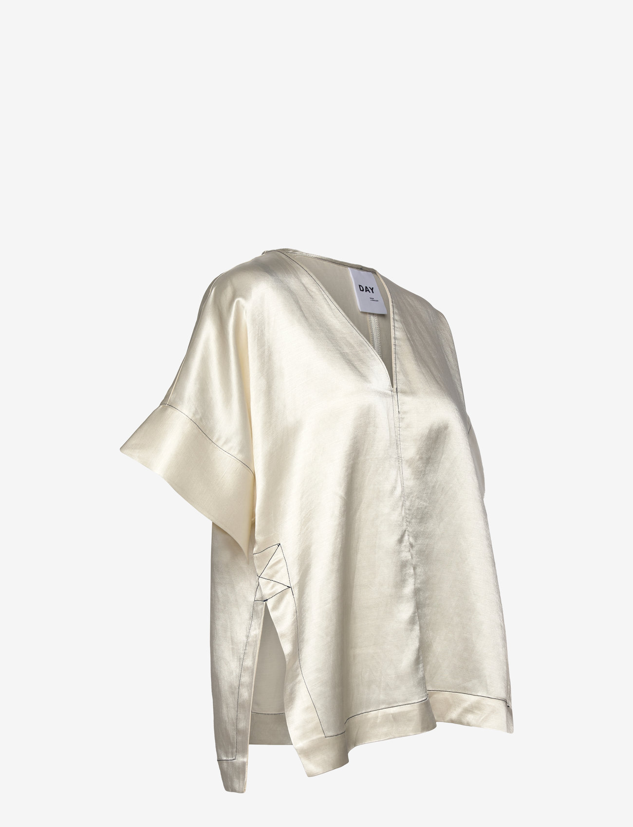 Day Birger et Mikkelsen - Simona - High Shine Blend RD - kortærmede bluser - vanilla - 3