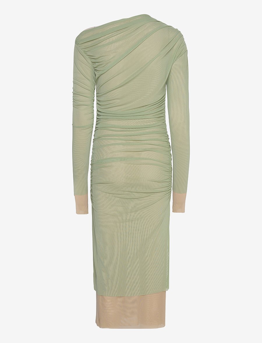Day Birger et Mikkelsen - Tahira - Mesh Solid RD - midi kjoler - algave green - 2