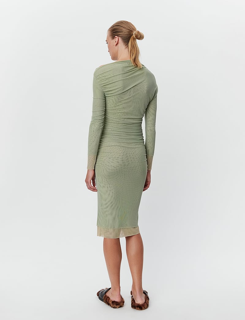 Day Birger et Mikkelsen - Tahira - Mesh Solid RD - midi kjoler - algave green - 4