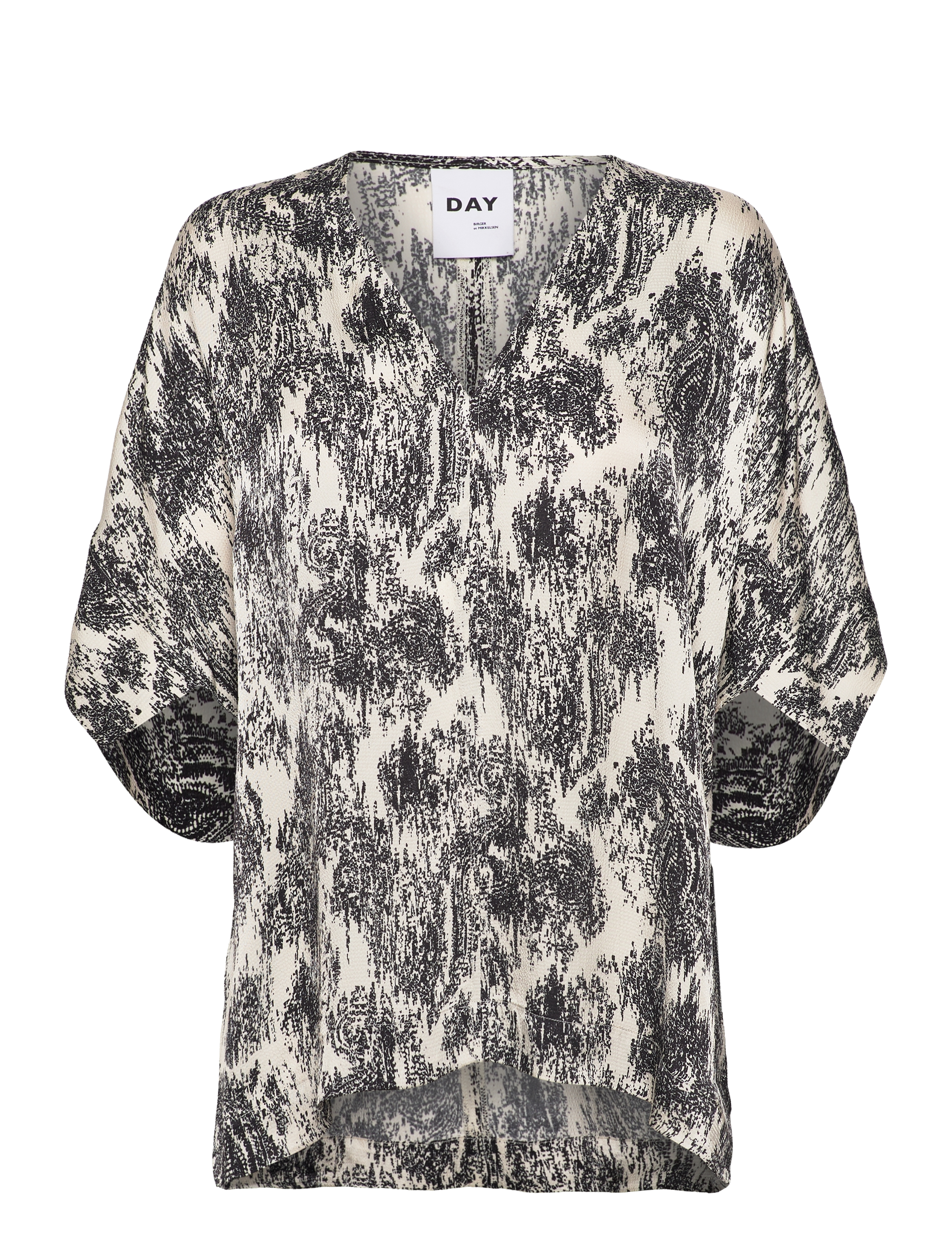 Day Birger et Mikkelsen Simona Paisley Perception, Kvinder, Kimono Ærme Bluse, Cream, Str: 36