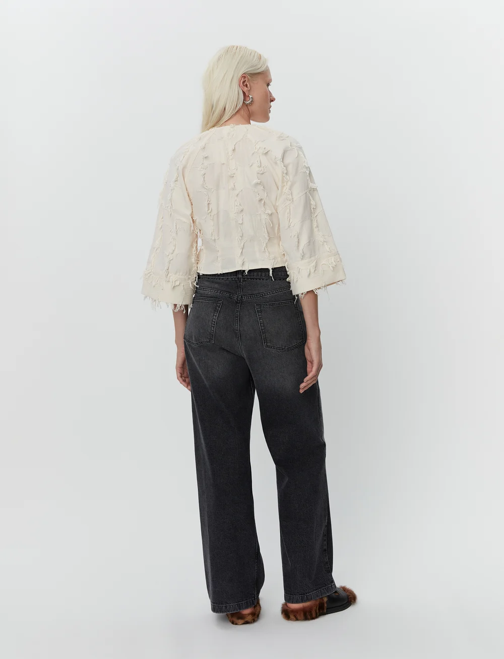 Day Birger et Mikkelsen - Cilia - Organic Cotton Texture RD - langärmlige blusen - jet stream - 4