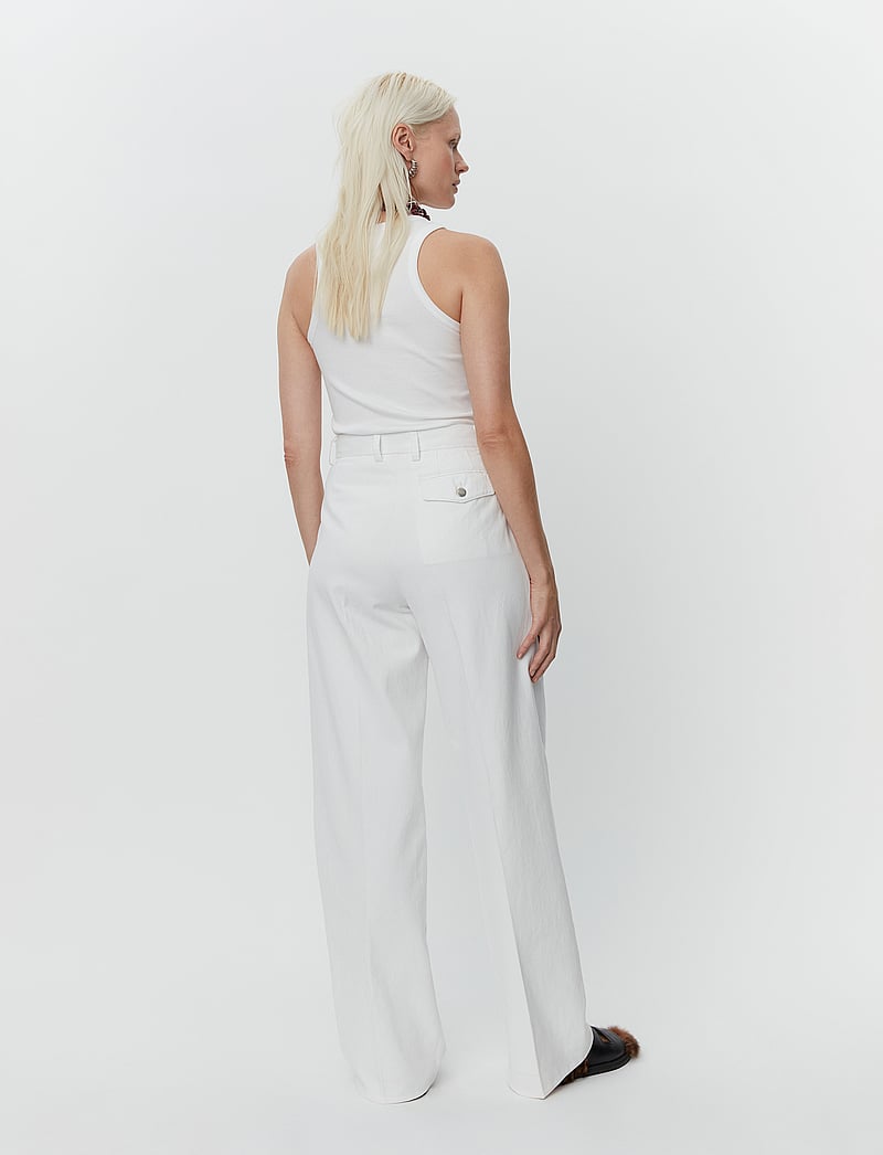 Day Birger et Mikkelsen - Enzo - Canvas Twill - hosen mit weitem bein - bright white - 4