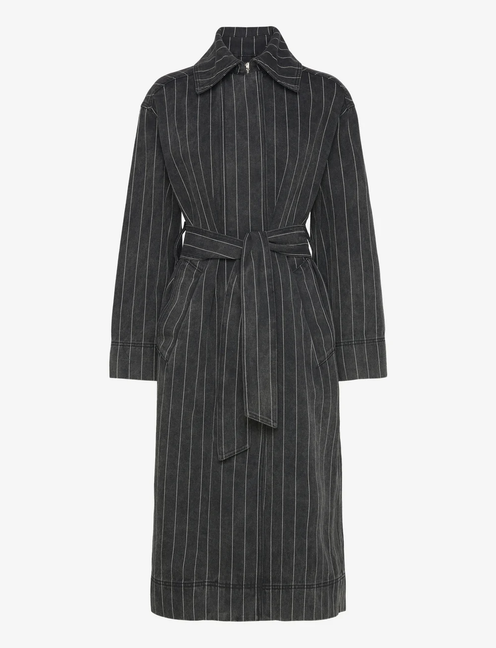 Day Birger et Mikkelsen - Hobbes - Denim Stripes - vihmamantlid - black - 1