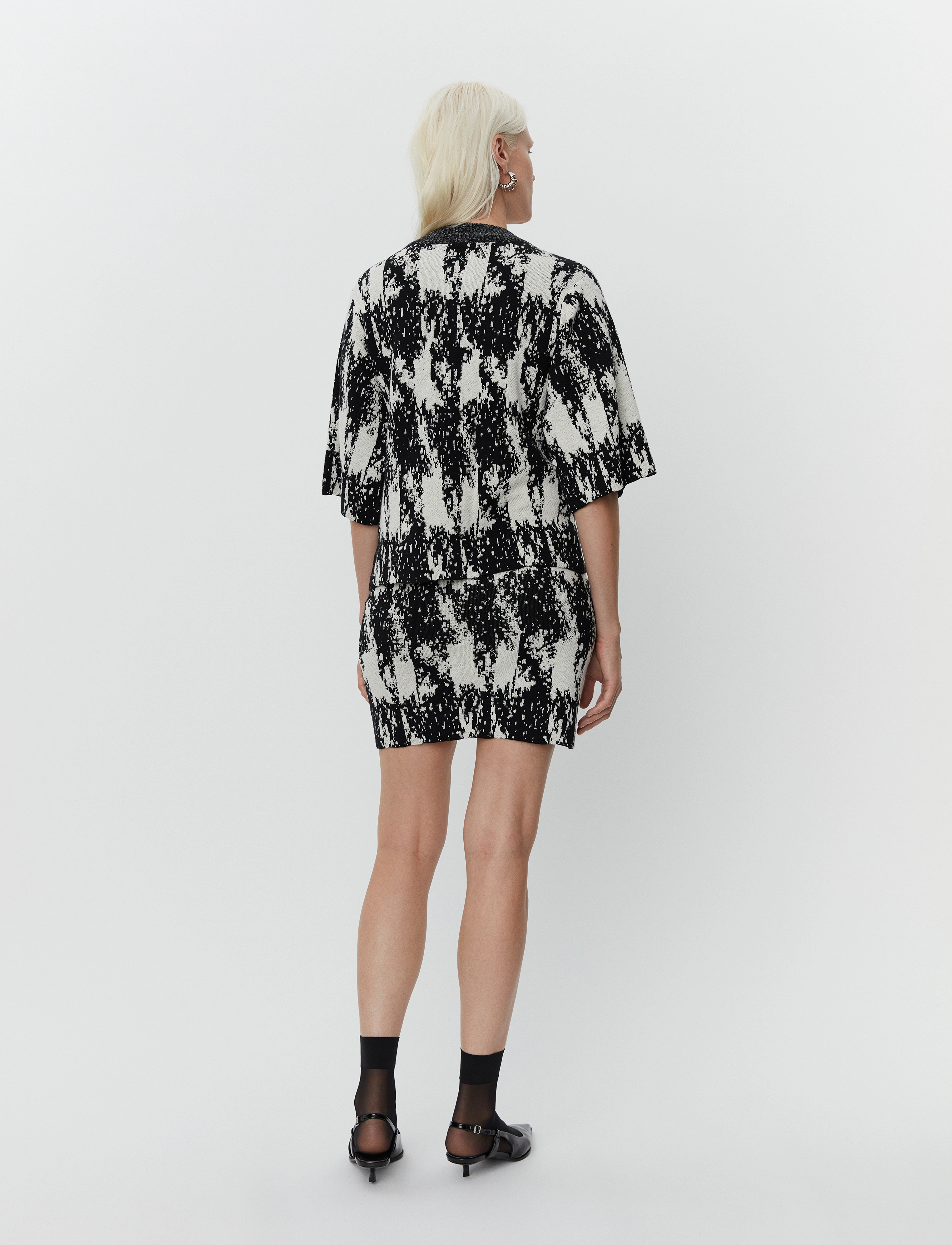 Day Birger et Mikkelsen - Katrina - Cotton Jacquard RD - trøjer - black - 5