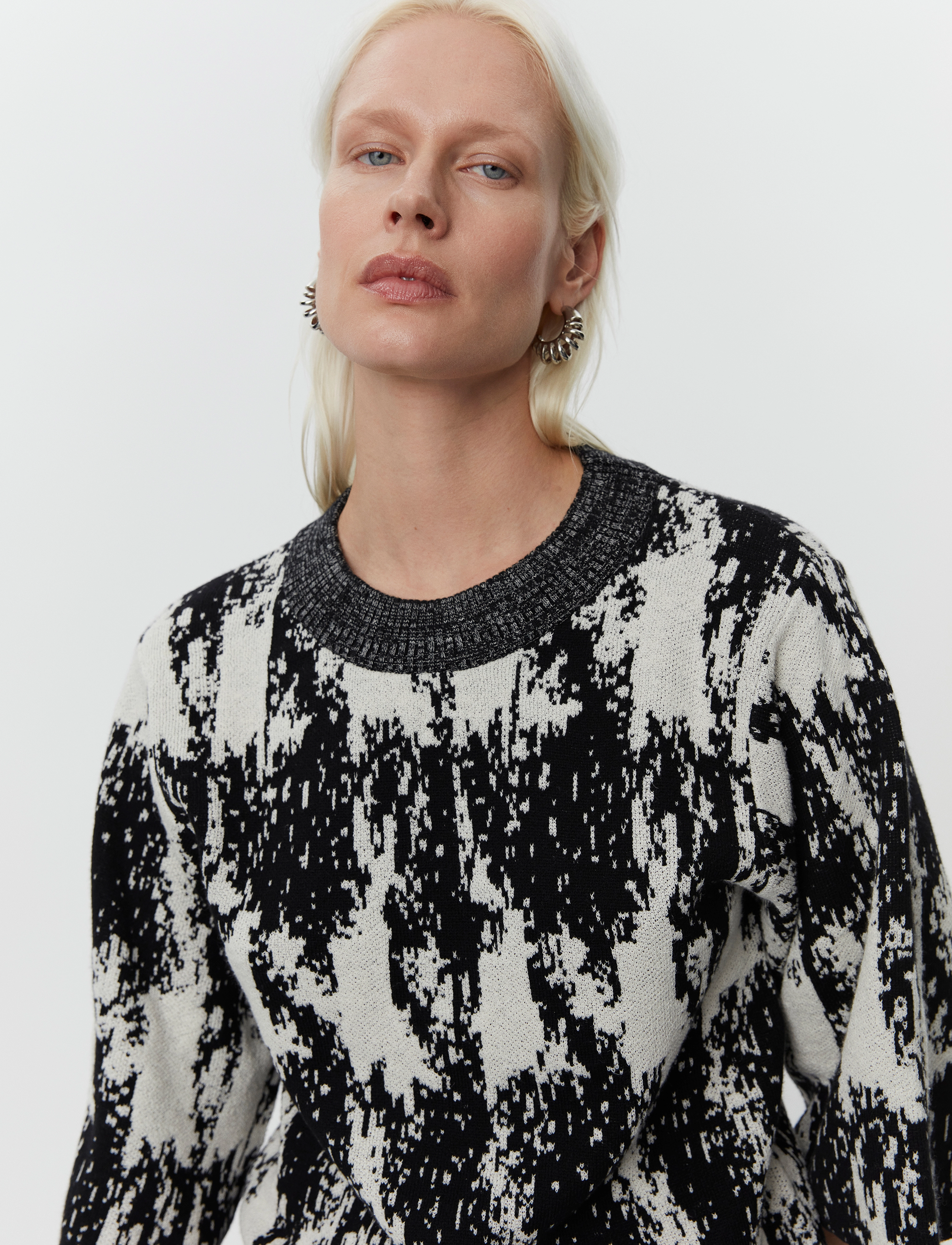 Day Birger et Mikkelsen - Katrina - Cotton Jacquard RD - neulepuserot - black - 5