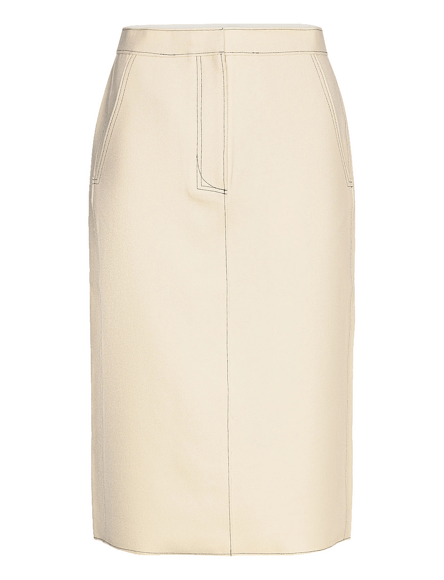 Day Birger et Mikkelsen - Kellie - Bonded Viscose Blend - midihameet - cloud cream - 1