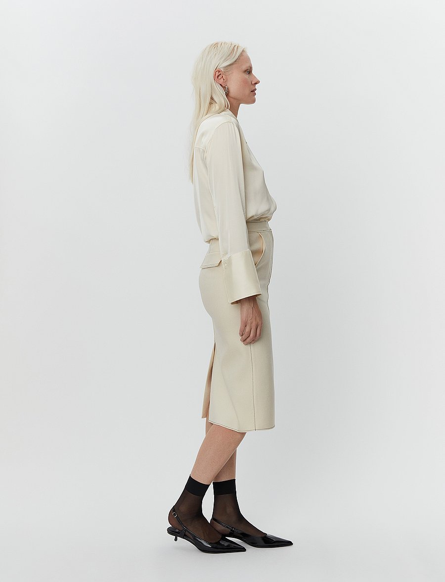Day Birger et Mikkelsen - Kellie - Bonded Viscose Blend - midihameet - cloud cream - 3