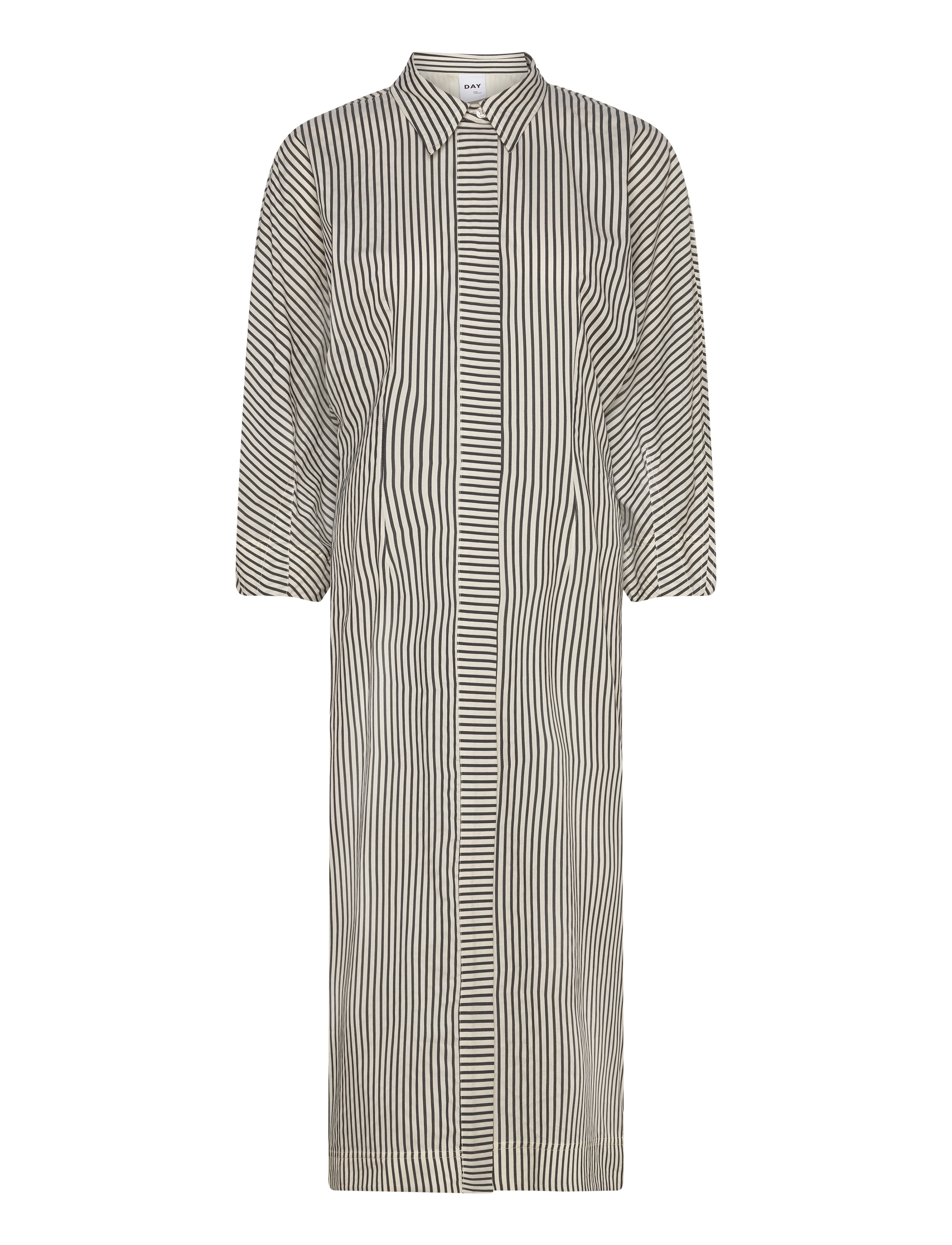 Day Birger et Mikkelsen Laurie - Daily Classic Stripe - Kleidid - BLACK / black