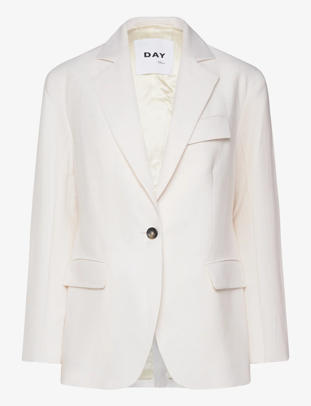 Day Birger et Mikkelsen - Marcy - Solid Linen - einreihige blazer - cloud cream - 1