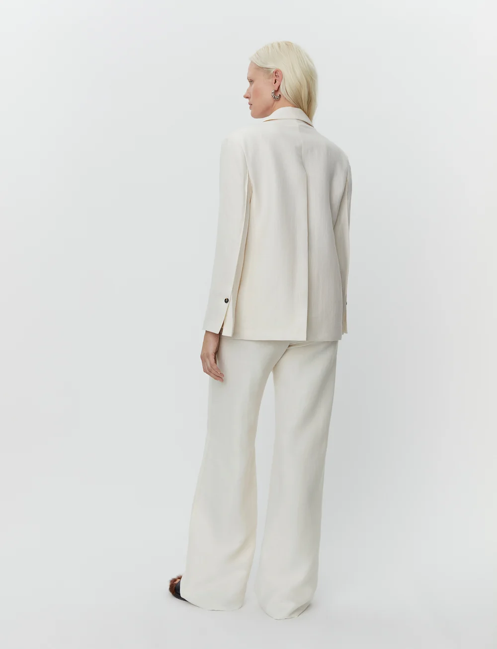 Day Birger et Mikkelsen - Marcy - Solid Linen - einreihige blazer - cloud cream - 3