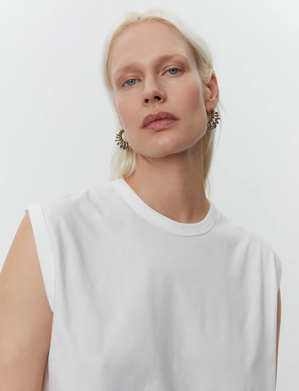 Day Birger et Mikkelsen - Pedro - Heavy Jersey RD - sleeveless tops - bright white - 0