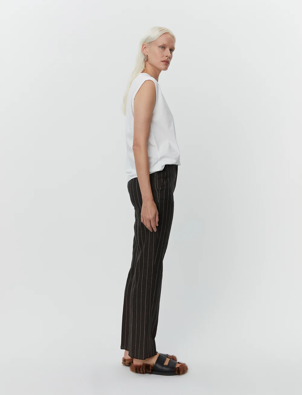 Day Birger et Mikkelsen - Pedro - Heavy Jersey RD - sleeveless tops - bright white - 4